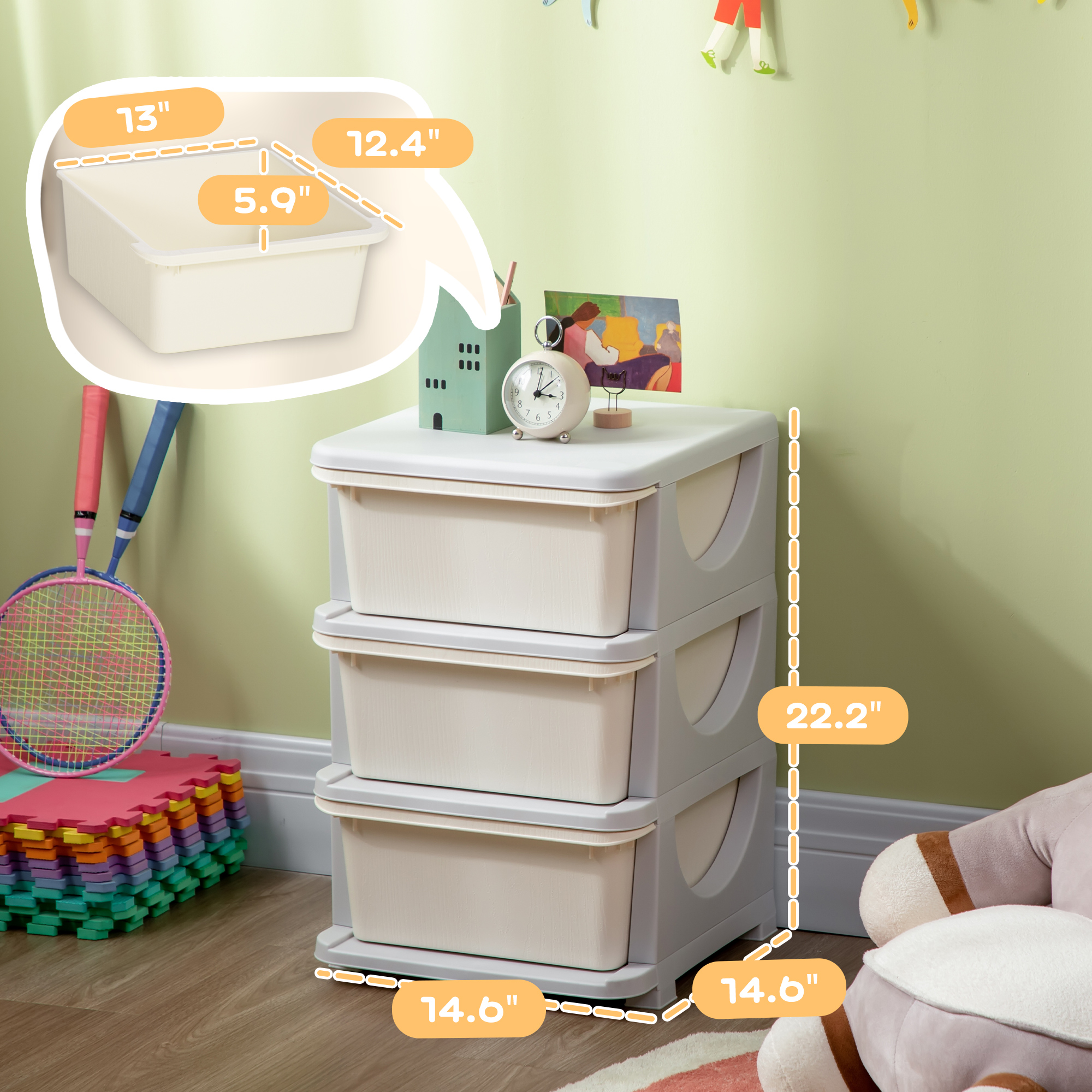 Safe kid-friendly storage