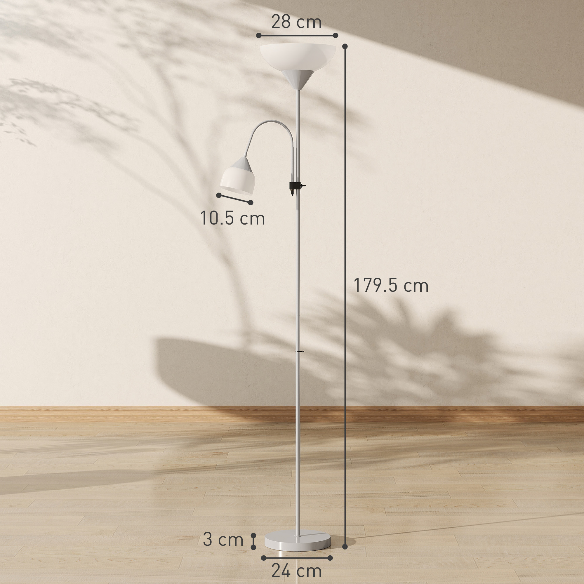 LED Floor Lamp For Living Room, 180cm Tall Standing Mother And Child Uplighter — image 3