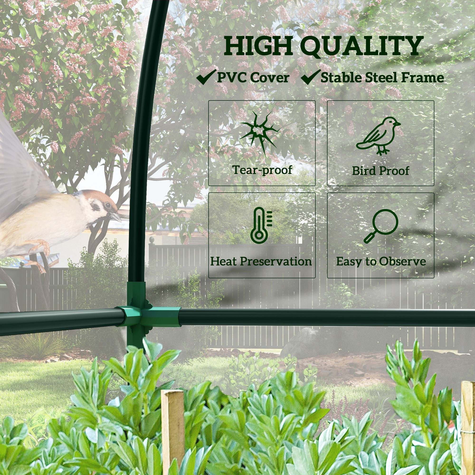 143cm X 118cm Walk-In Lean To Greenhouse, With Accessories