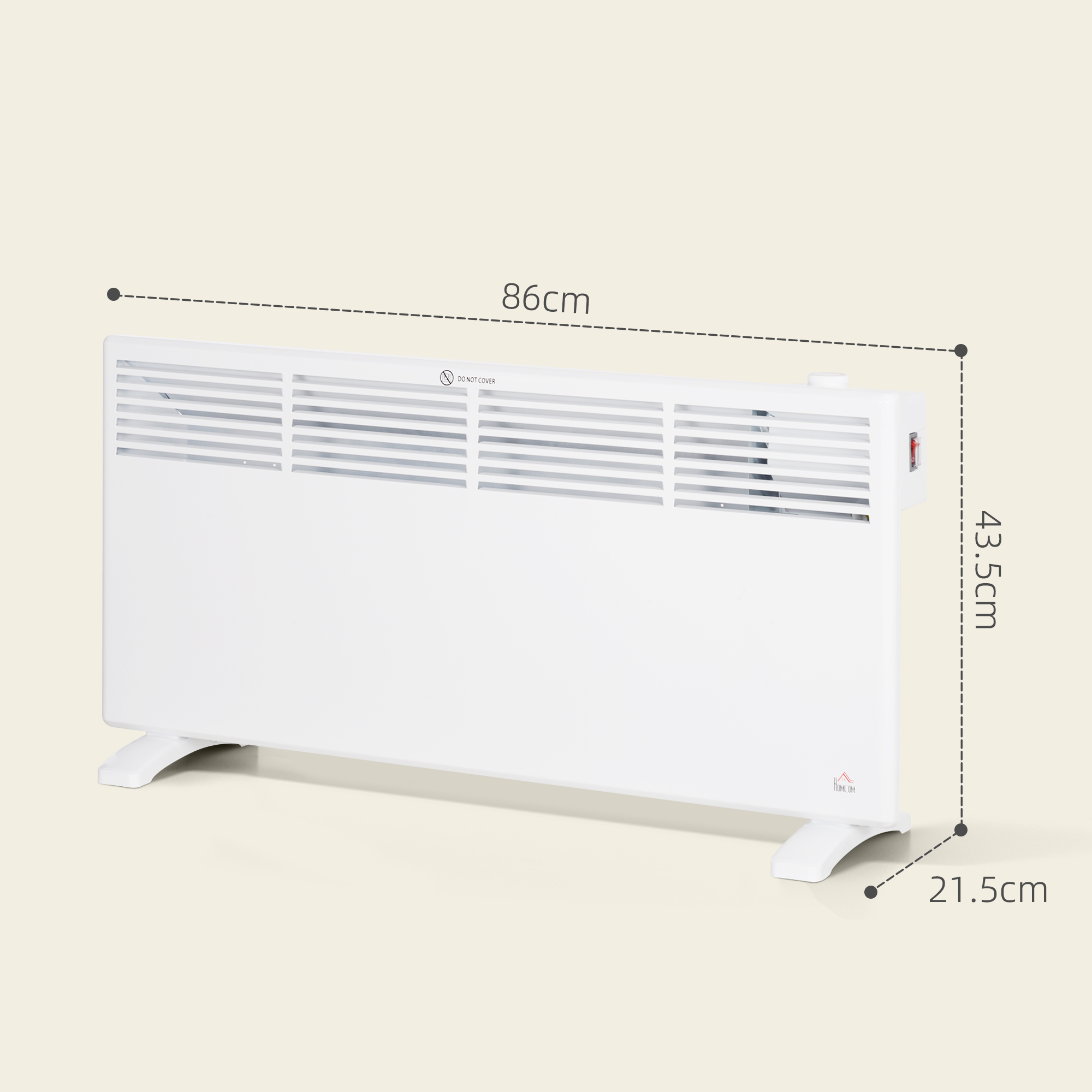 2000W Convector Heater - White — image 3