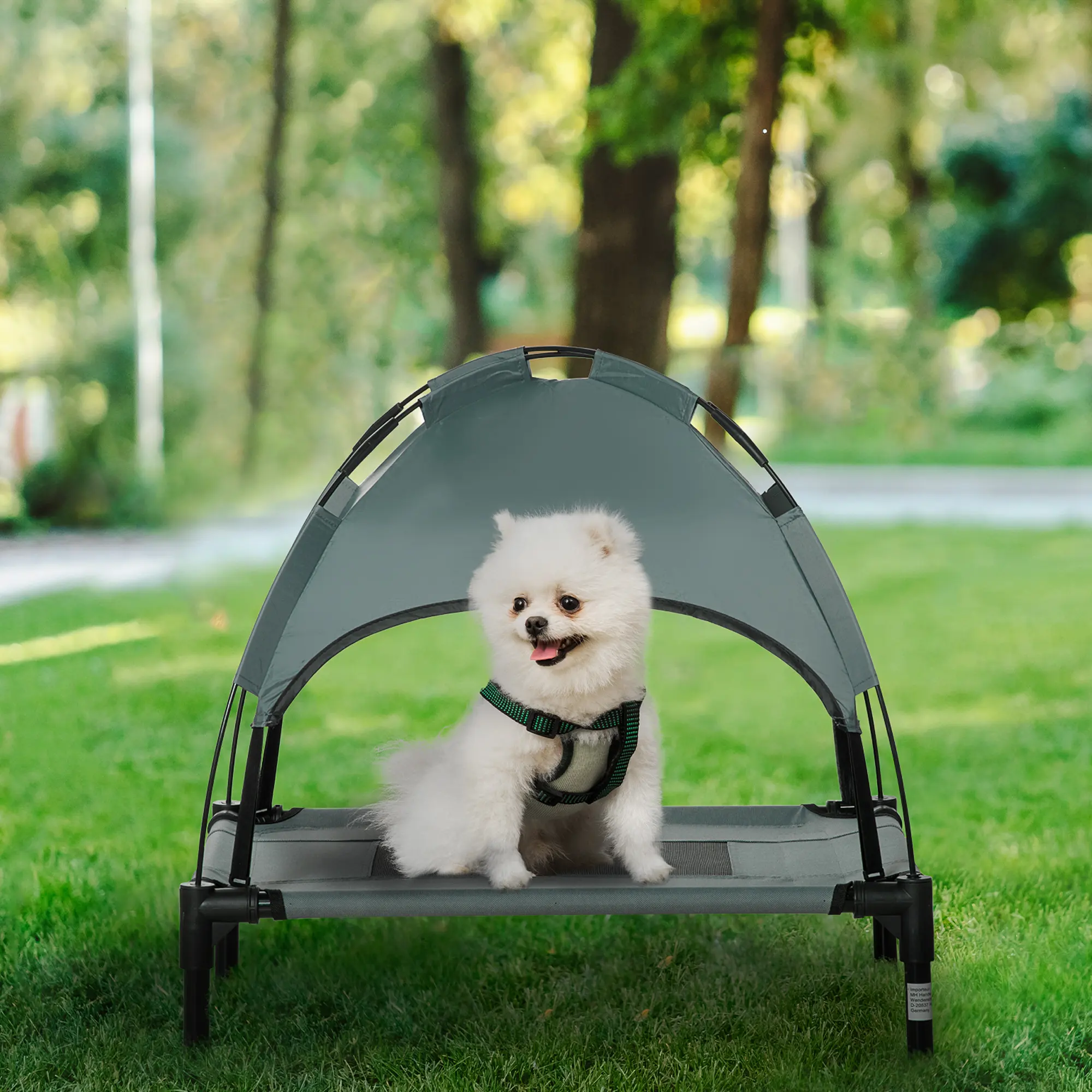 Elevated Dog Bed with Removable Canopy, Outdoor