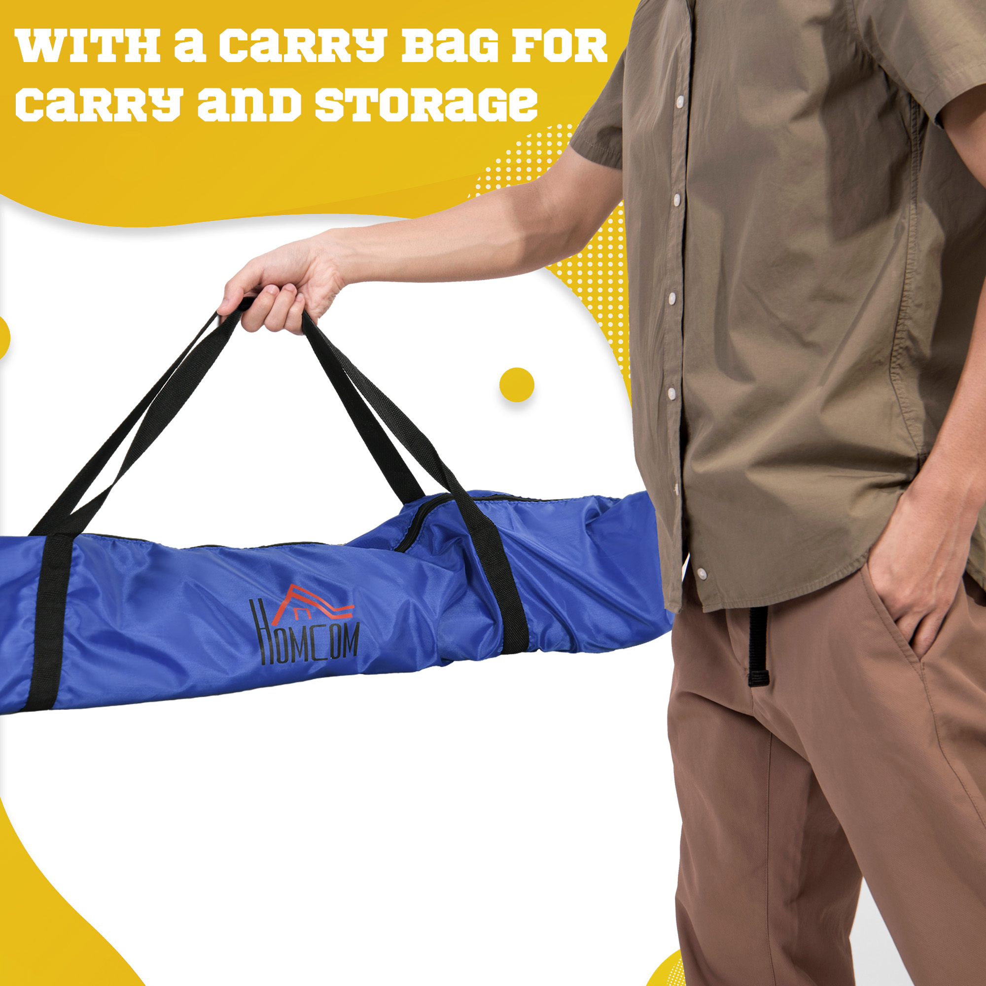 Set Of 2 Football Goal Net 6 X 3 Ft Foldable Outdoor Sport Training Teens Adults Football With Carrying Bag Blue - Bags & Accessories