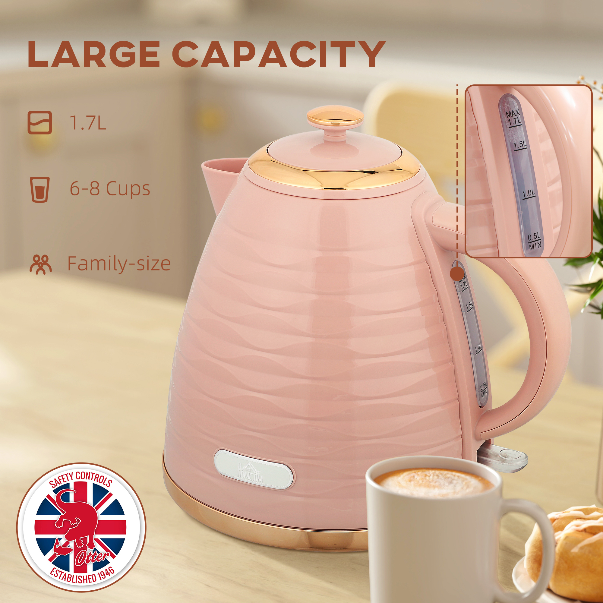 3kW Rapid Boil Honeycomb Kettle - Pink — image 5