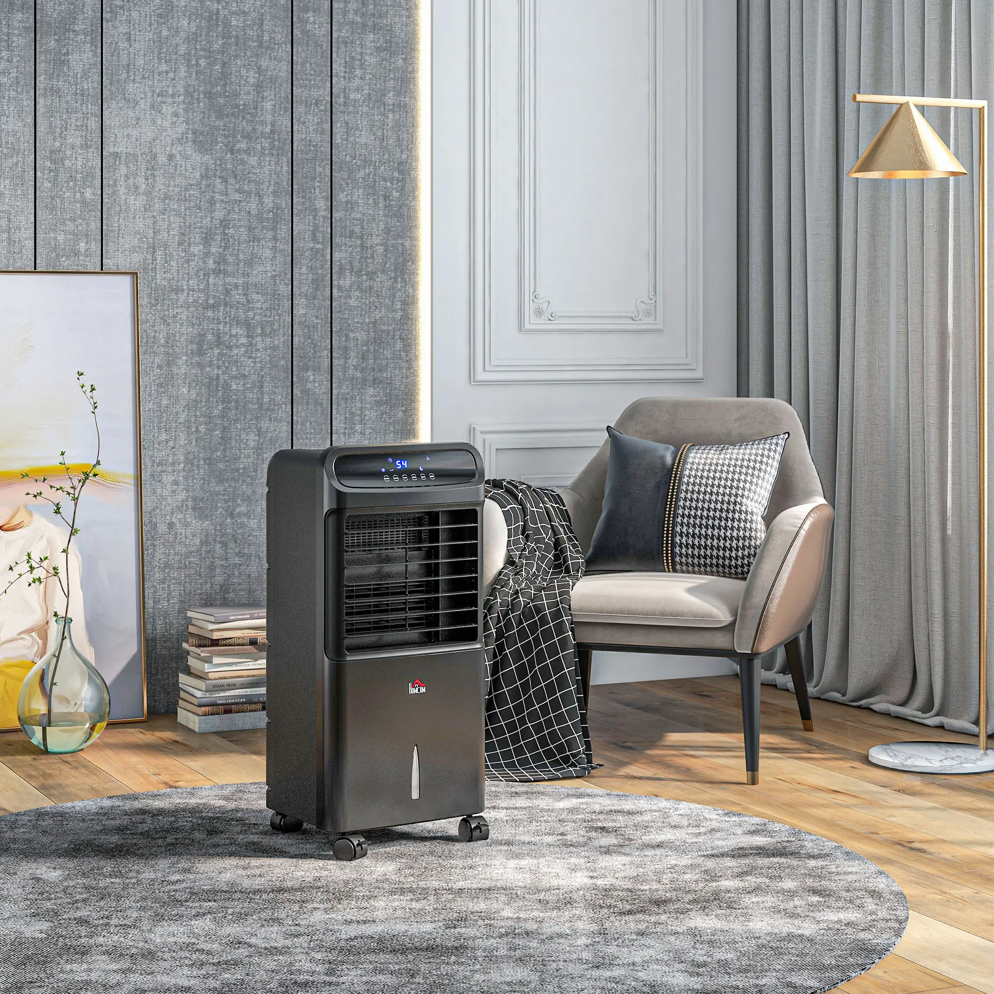 3-In-1 Ice Cooling Fan, Mobile Evaporative Air