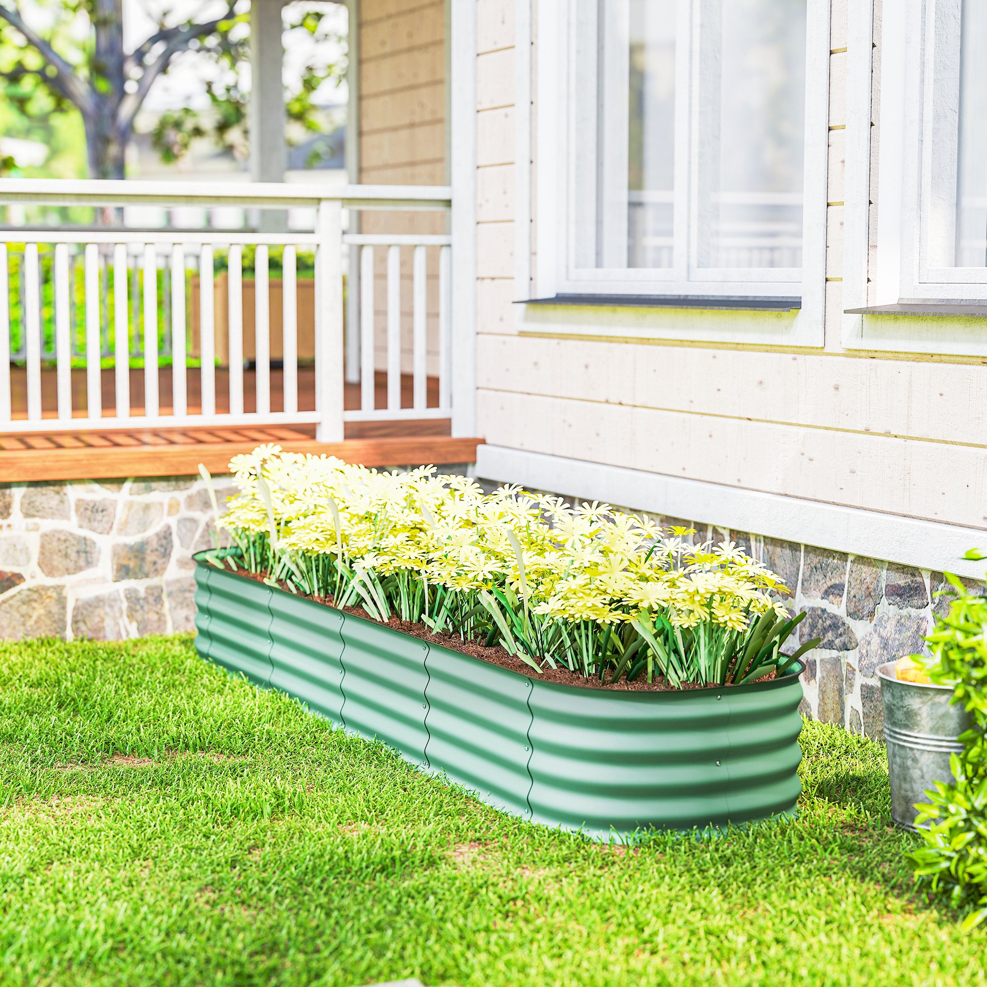 Galvanized Raised Garden Bed Kit