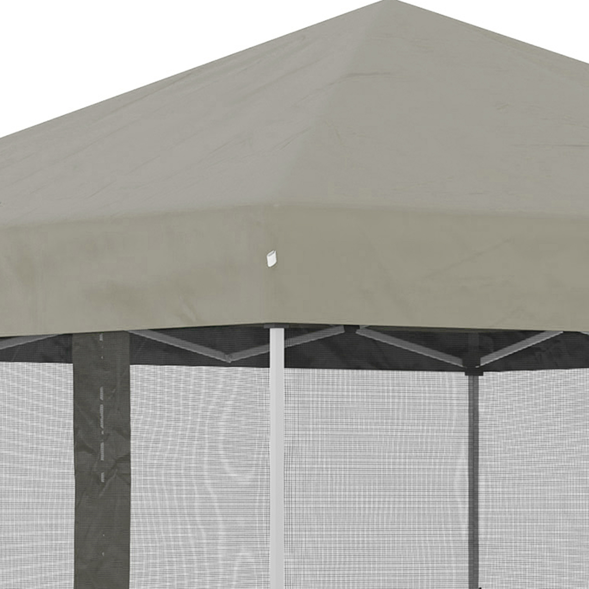 10′ x 10′ Pop Up Canopy Tent, Tents for Parties with Wheeled Carry Bag, Screen House Room, Height Adjustable Portable Gazebo, for Outdoor, Garden, Patio, Beige