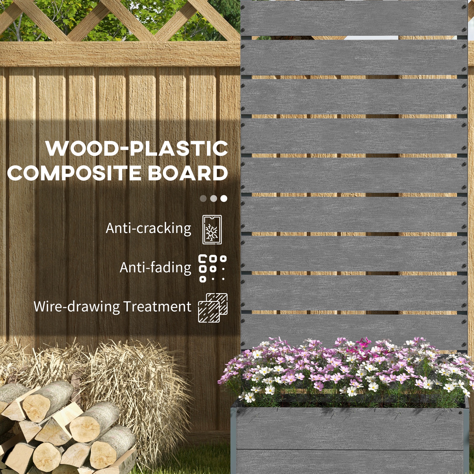 Trellis Planter for Climbing Plants, Raised Garden Bed with Trellis, Planter Box for Outdoor, 28.25" x… image 4