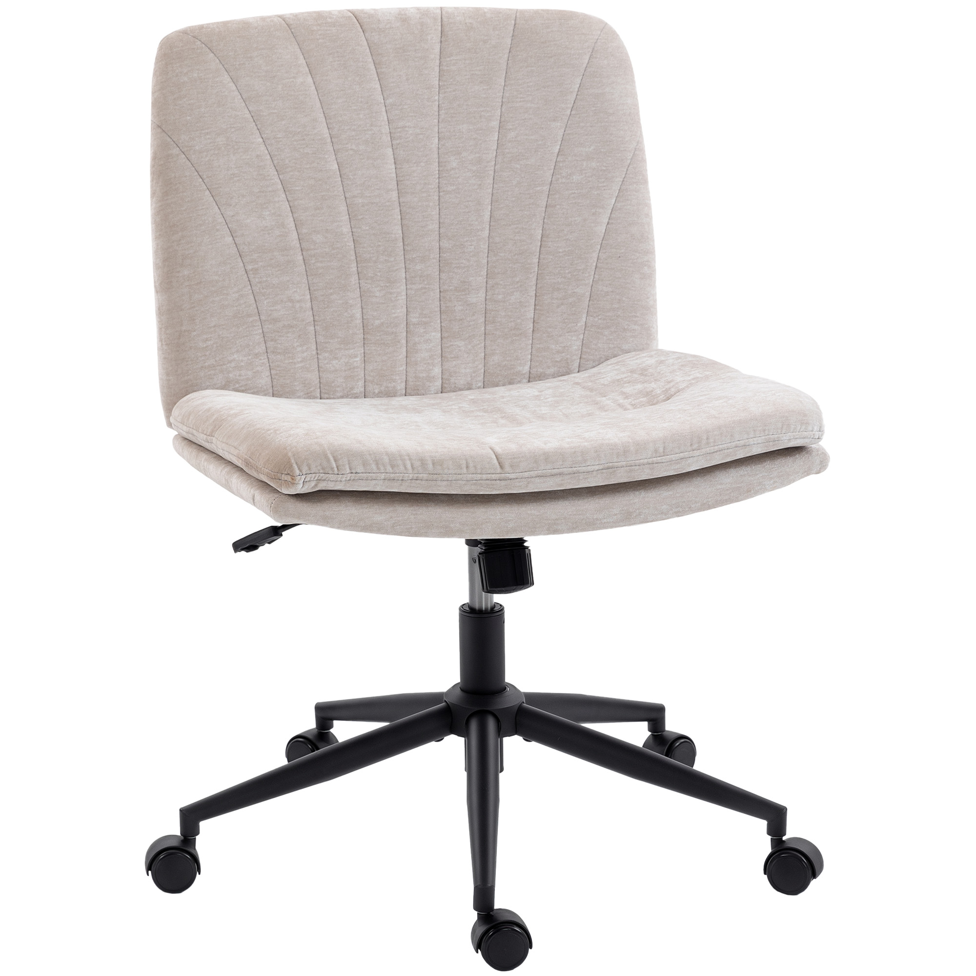 Criss Cross Chair With Wheels, No Arms - Beige — image 4