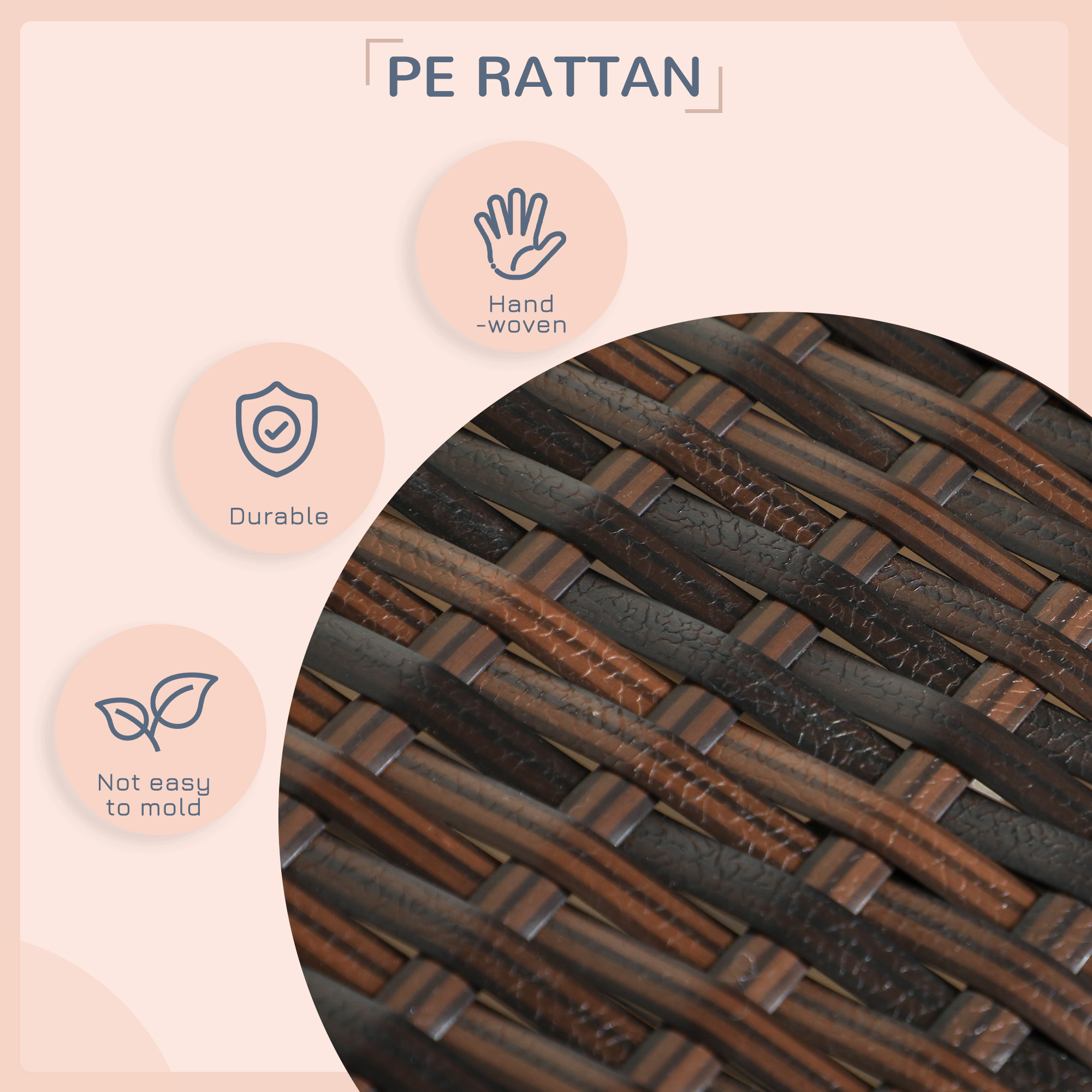  Outdoor Dog Bed with Canopy, Rattan Dog Bed with Soft Cushion Removable Cover for Medium and Large Dogs, Cream White