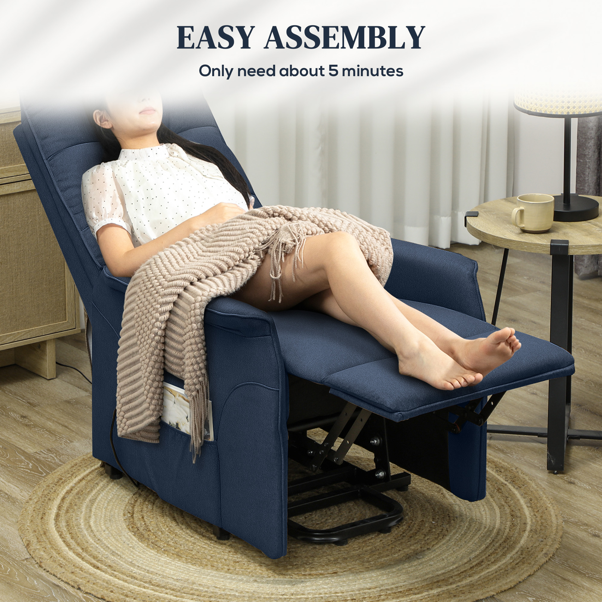 Power Lift Chair for Elderly β Fabric Recliner Sofa with Remote β photo 6