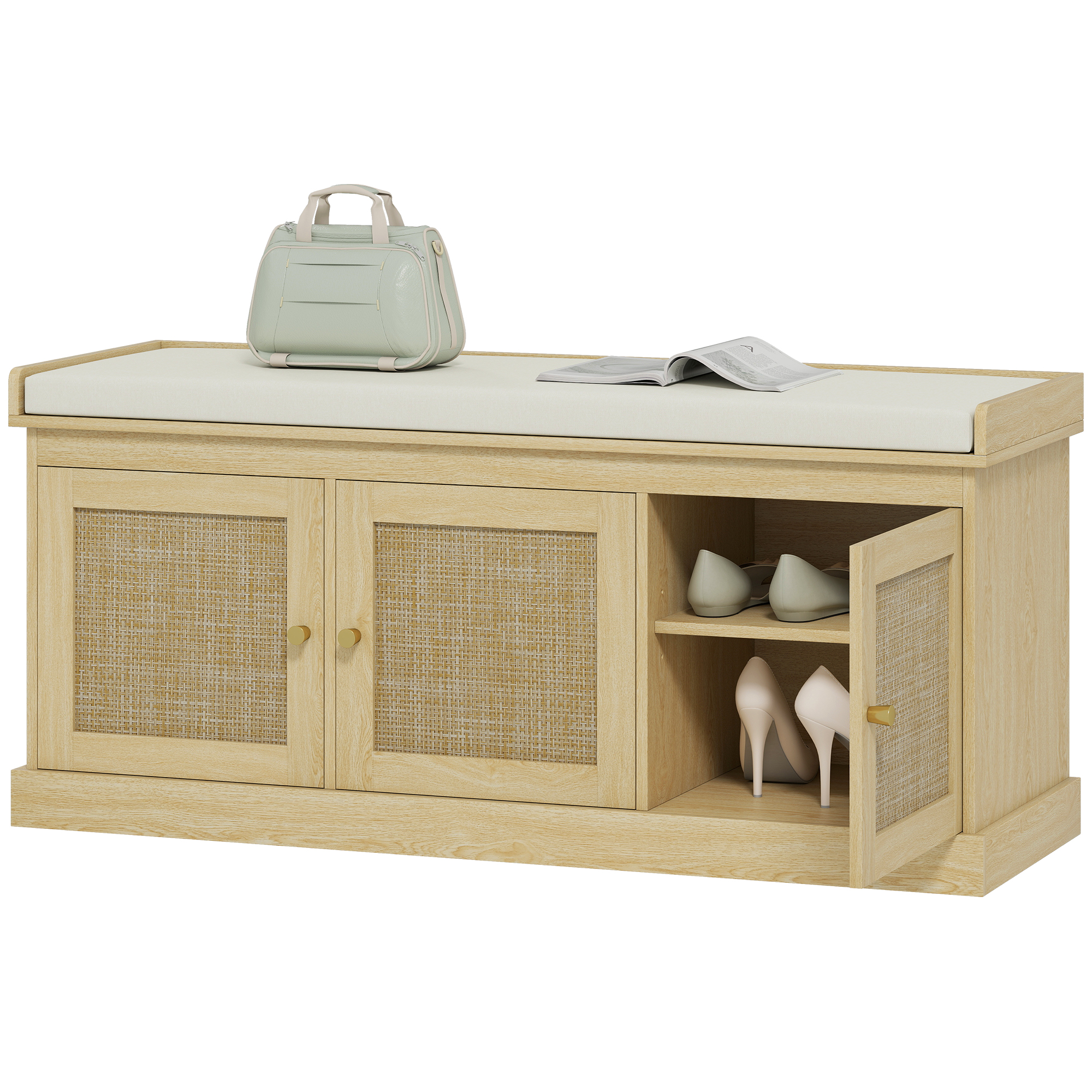 Shoe Storage Bench with Cushion, picture 5 of 5
