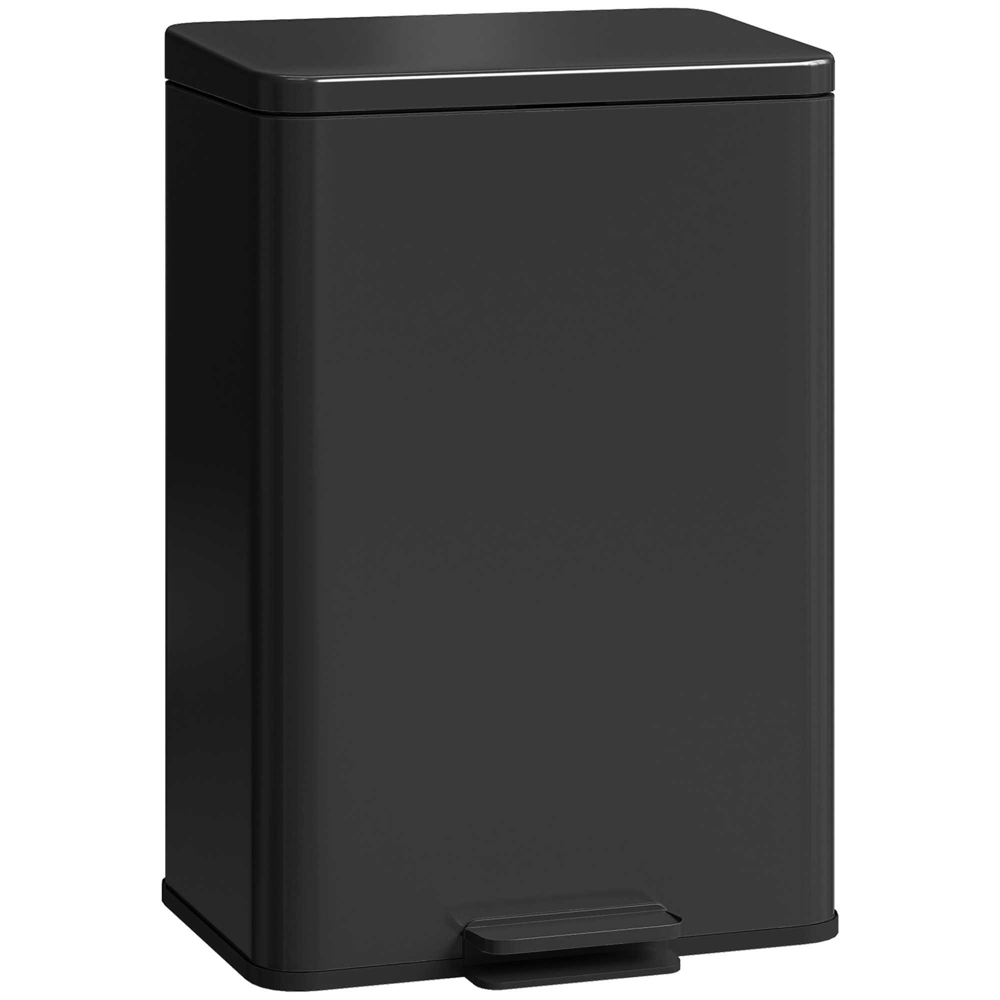 20L Kitchen Bin With Soft-Close Lid And Stay-Open Function, Stainless Steel — image 4