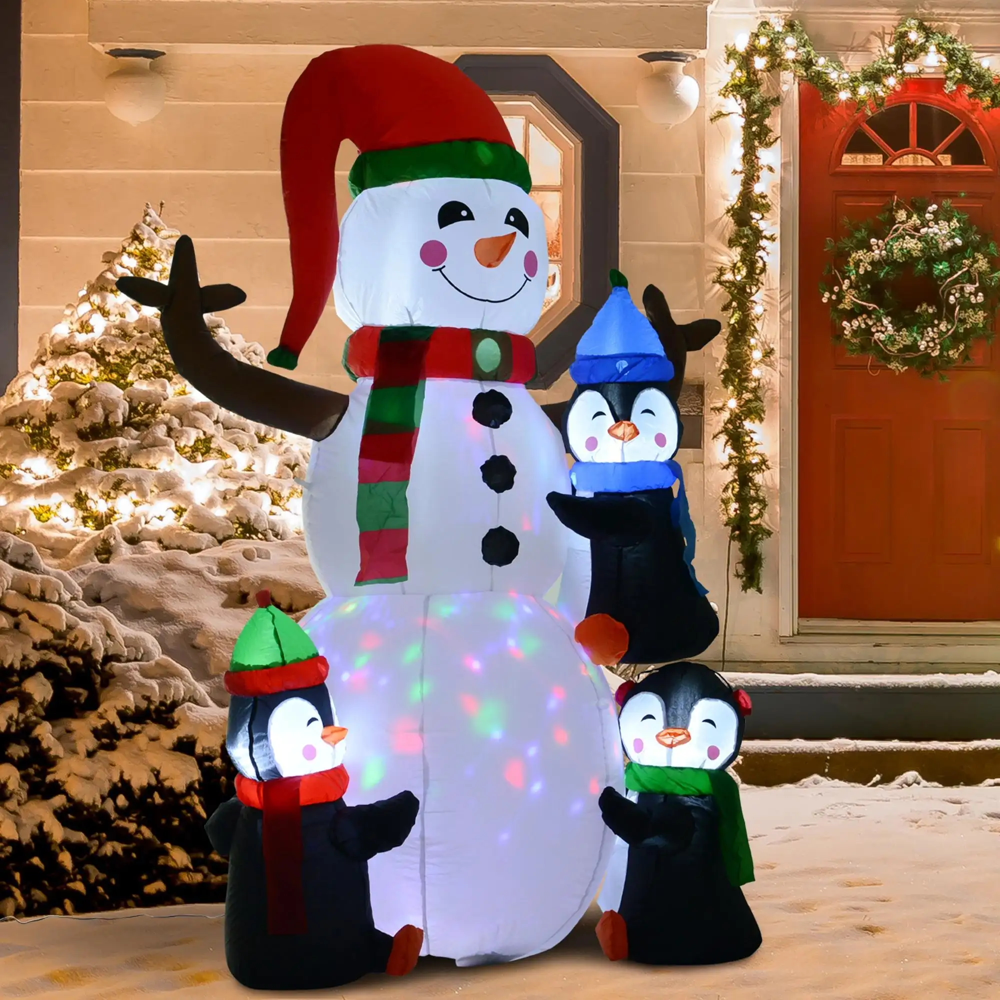 6' Christmas Inflatables Outdoor Decorations Snowman