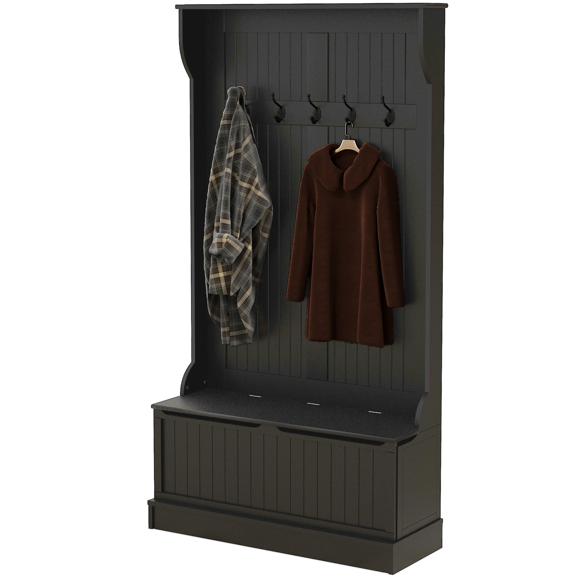 Entryway Bench with Coat Rack, picture 5 of 5