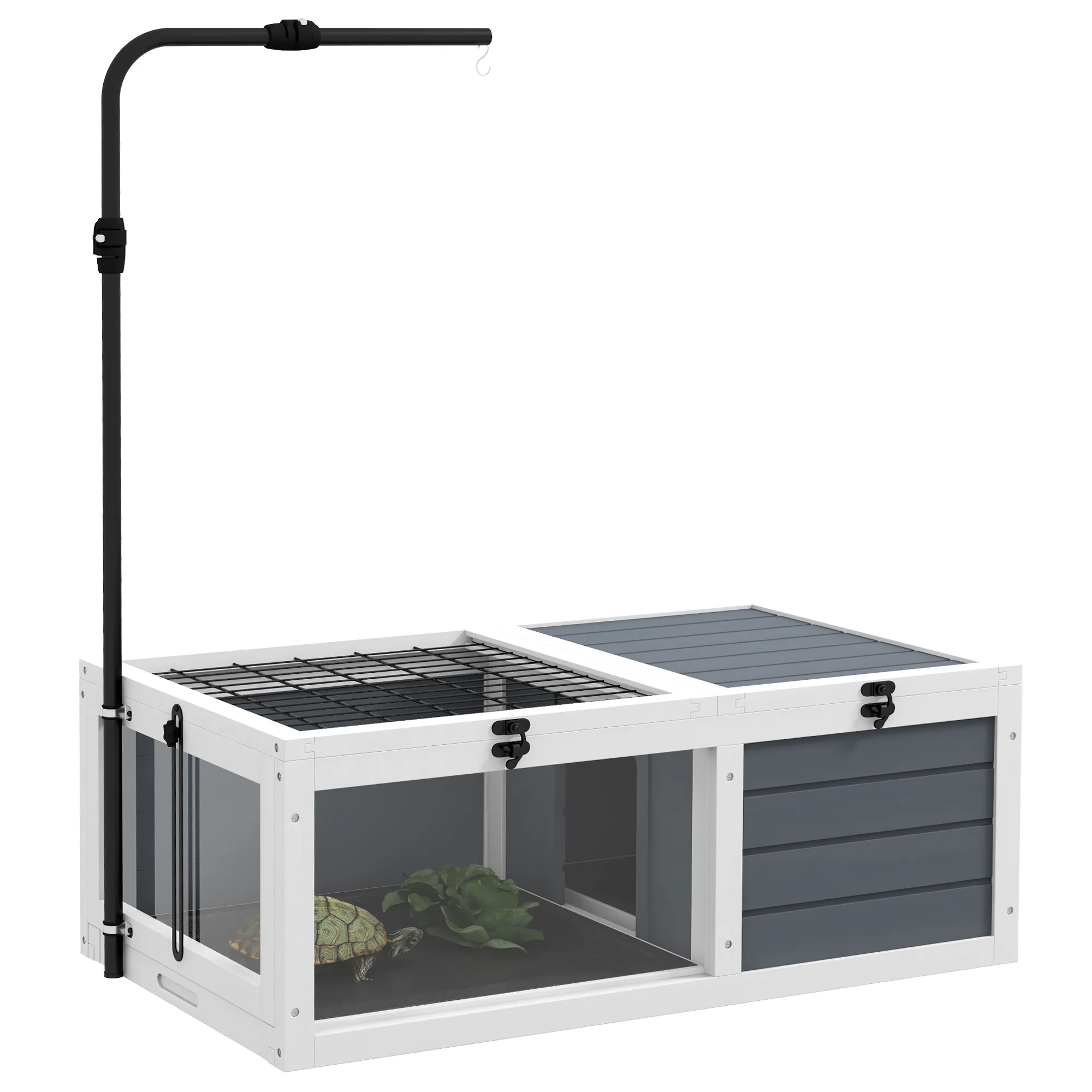 PawHut Tortoise Table With Adjustable Lamp Holder