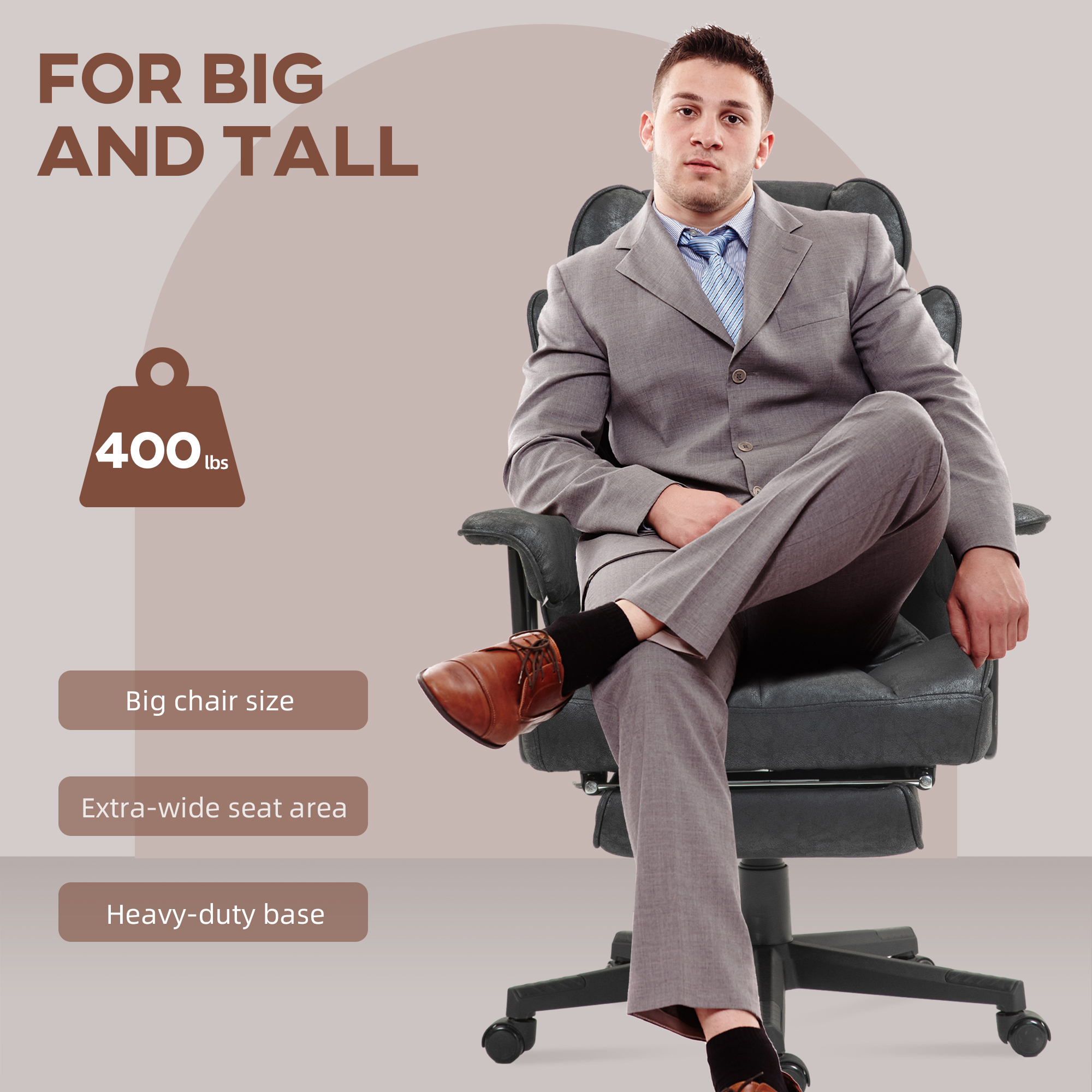 396lbs. Big and Tall Office Chair β photo 3
