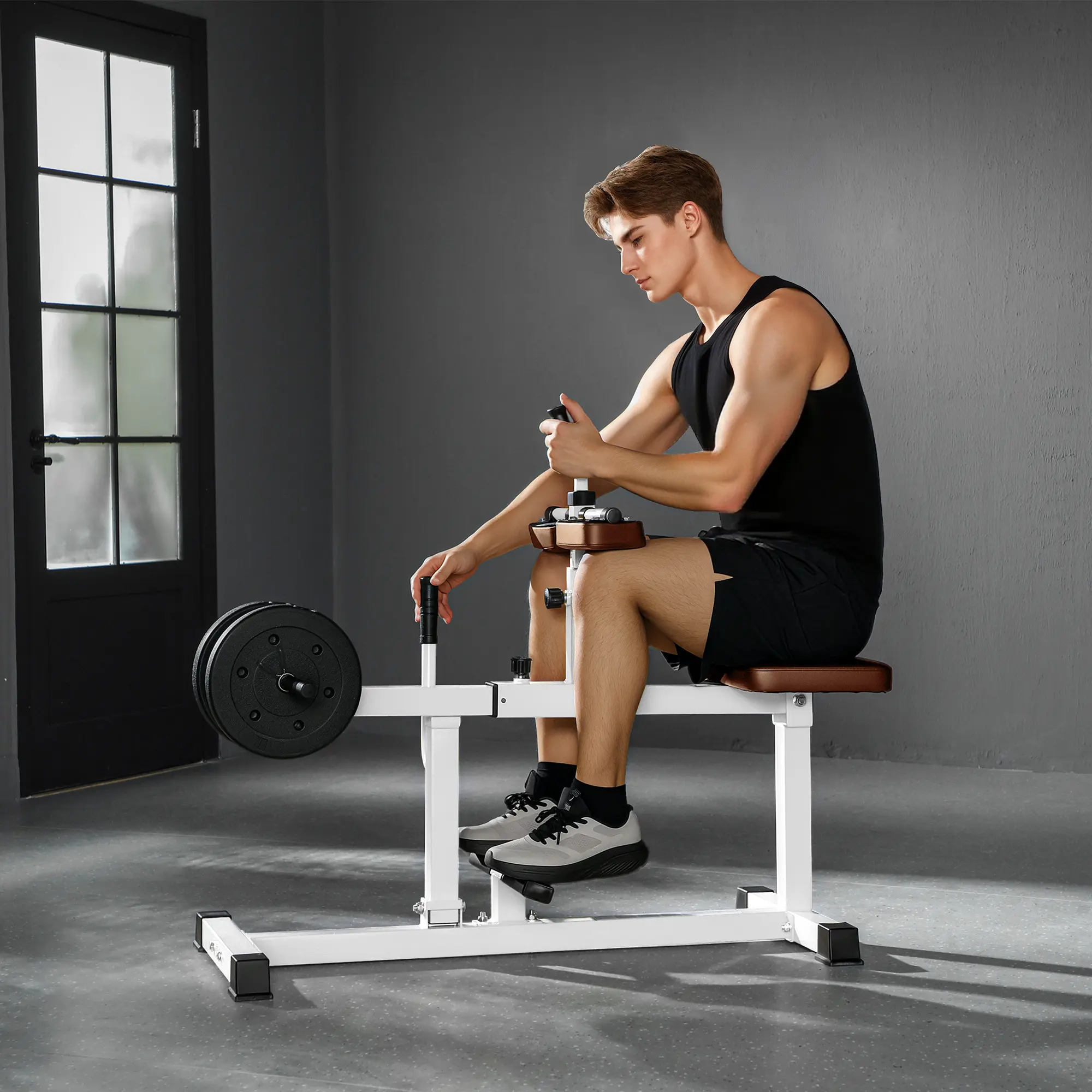 Adjustable Steel Seated Calf Raise Exercise Strength