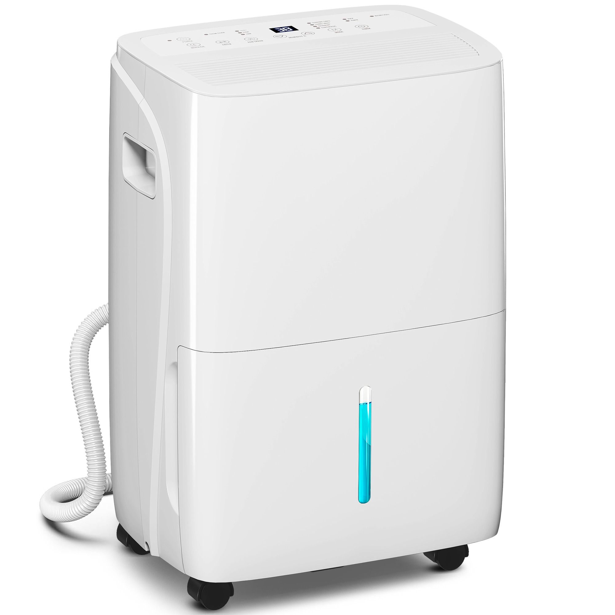 30L/Day Dehumidifier With Auto-Clean Filter, Continuous Drainage, 4L Water Tank, 24H Timer, Digital Humidity Display, Dehumidifier For Home Damp, Bedroom, Condensation, Mould, Laundry Drying - Image 1