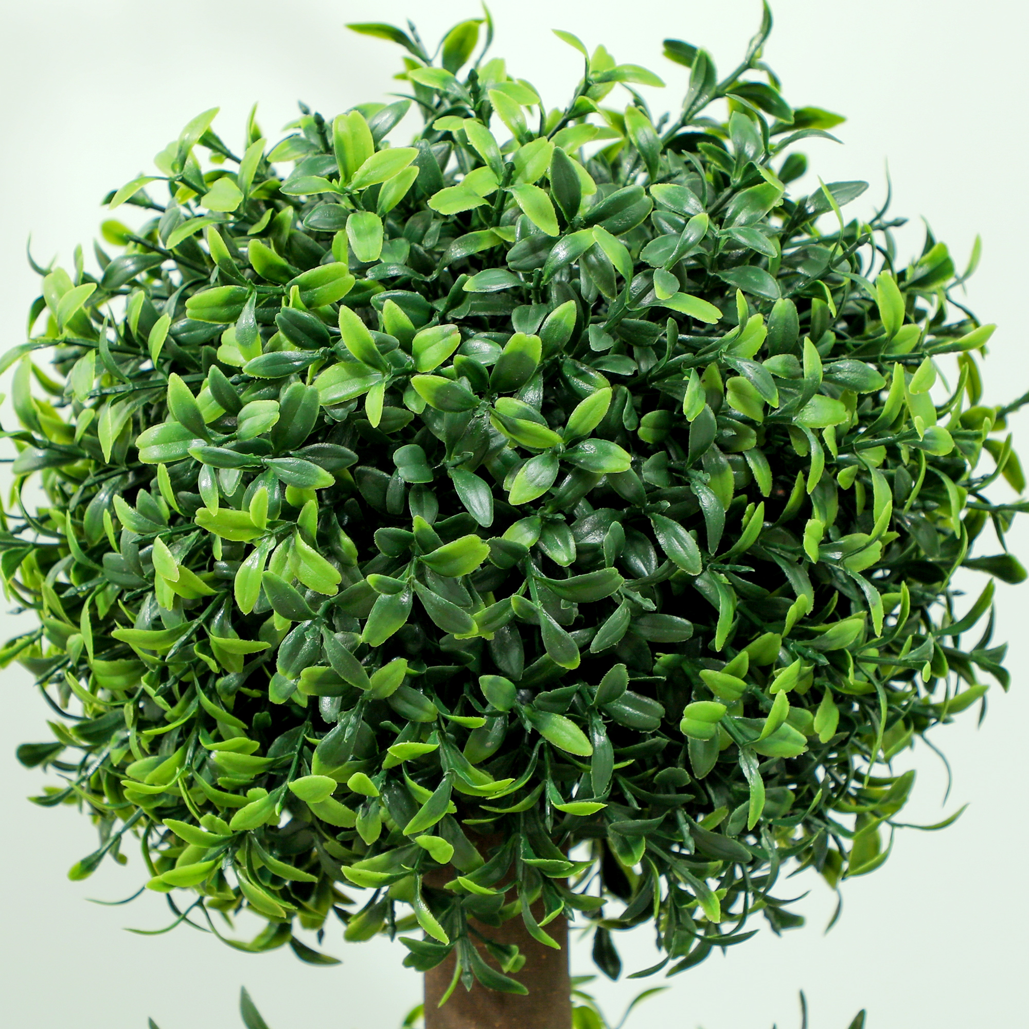 Set of 2 Artificial Ball Boxwood Topiary Trees, Fake Plants in Pot for Indoor Outdoor Living Room Green image 7