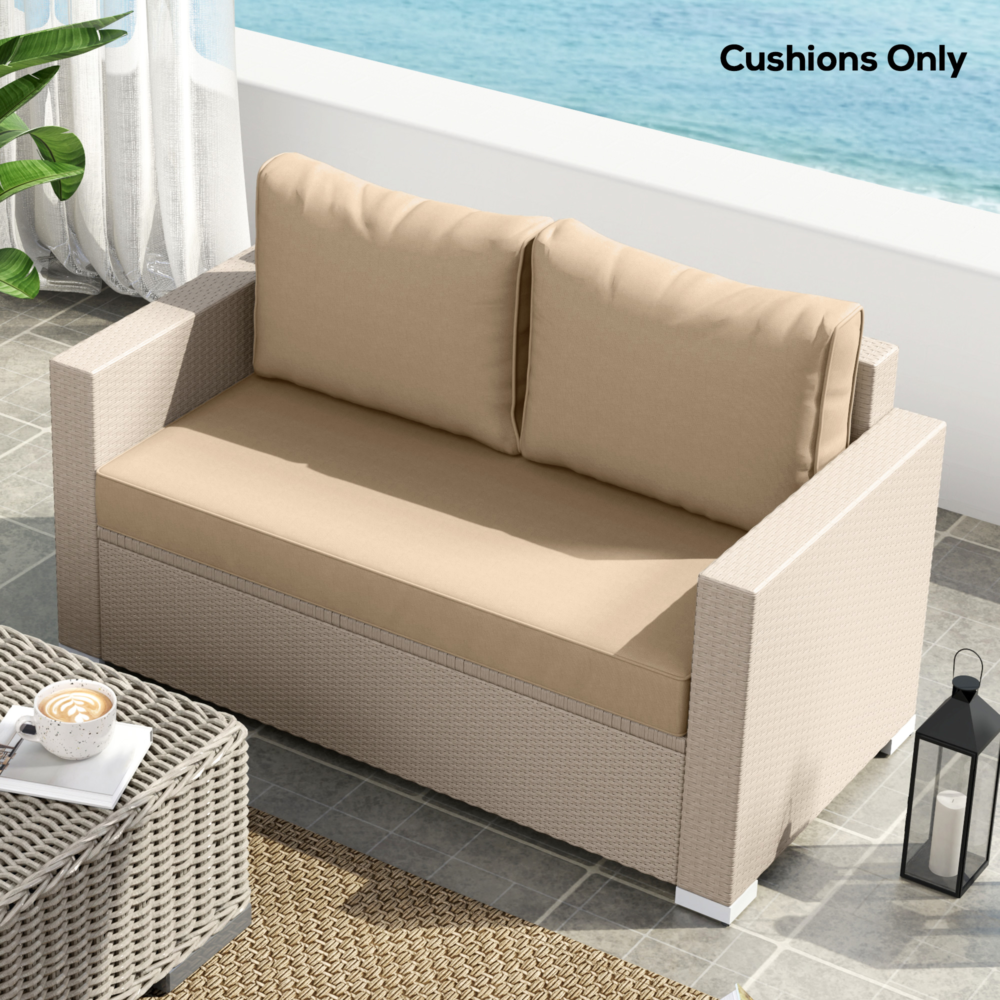 2 Seat Patio Furniture Cushions — photo 5