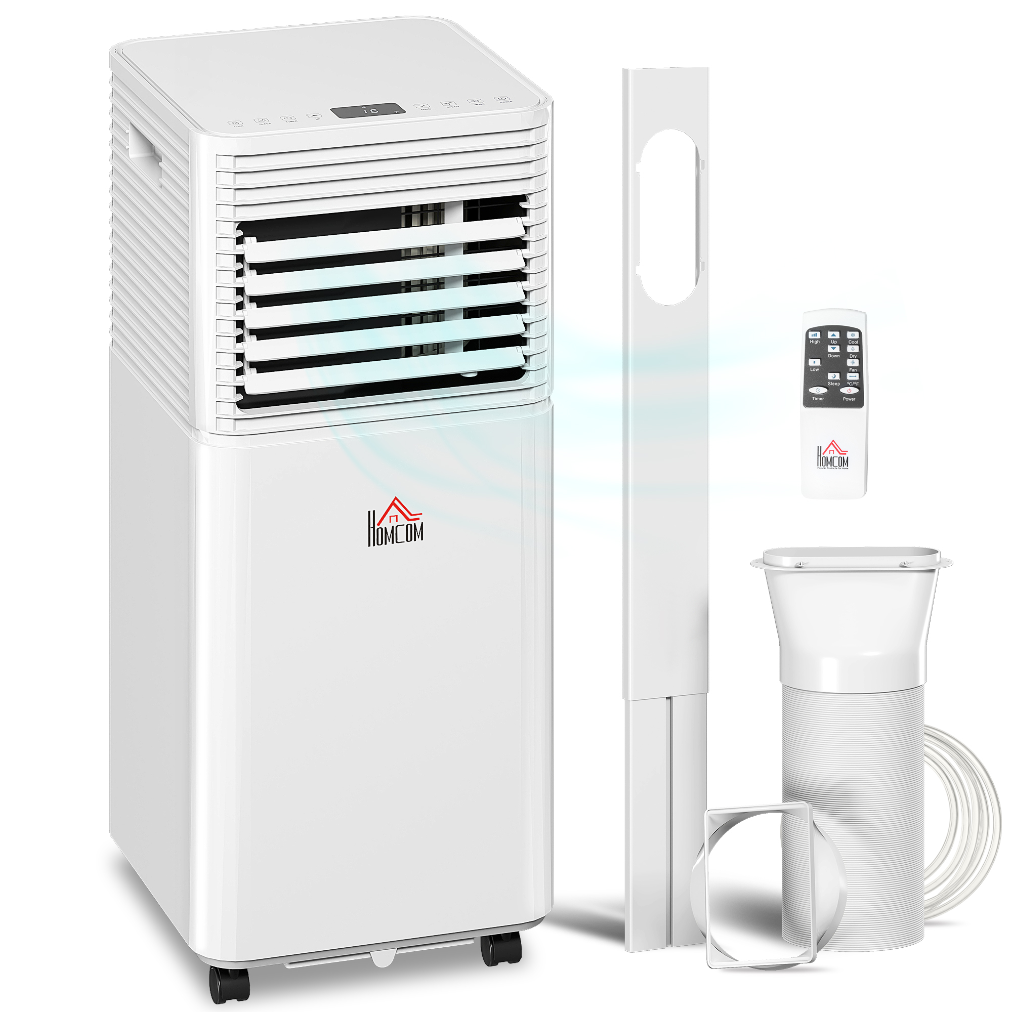 10000 BTU Mobile Air Conditioner for Cooling and Dehumidifying, Remote Control,