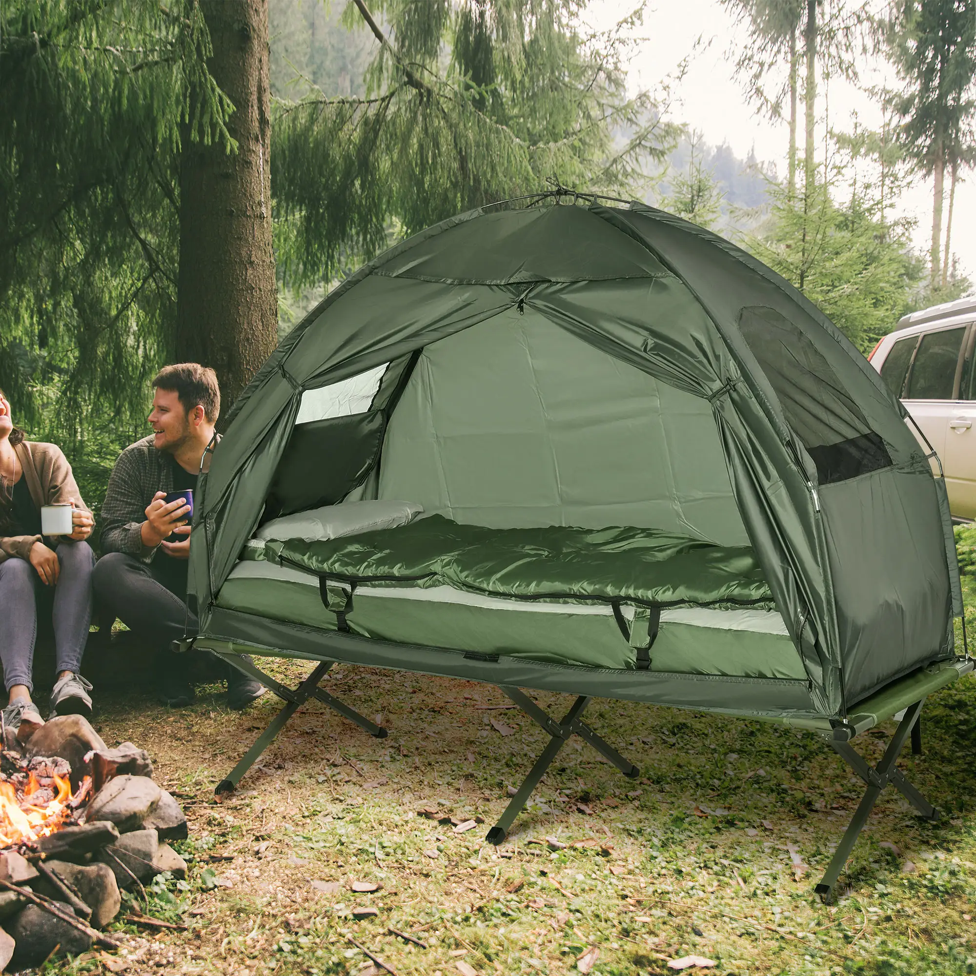 All-in-One Folding Camping Cots