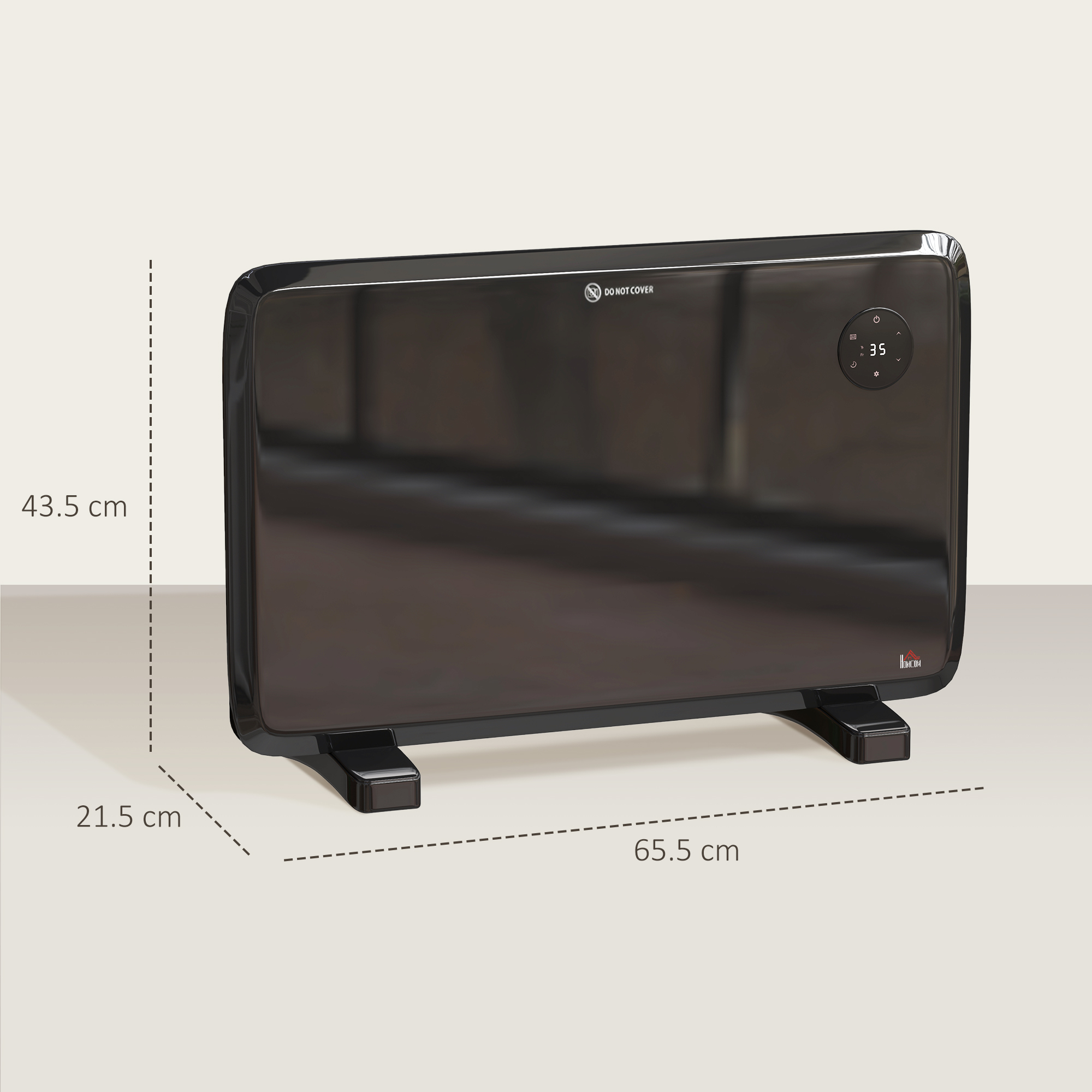 1.2kW Freestand On-Wall Electric Convector Heater, With Adjustable Thermostat — image 3