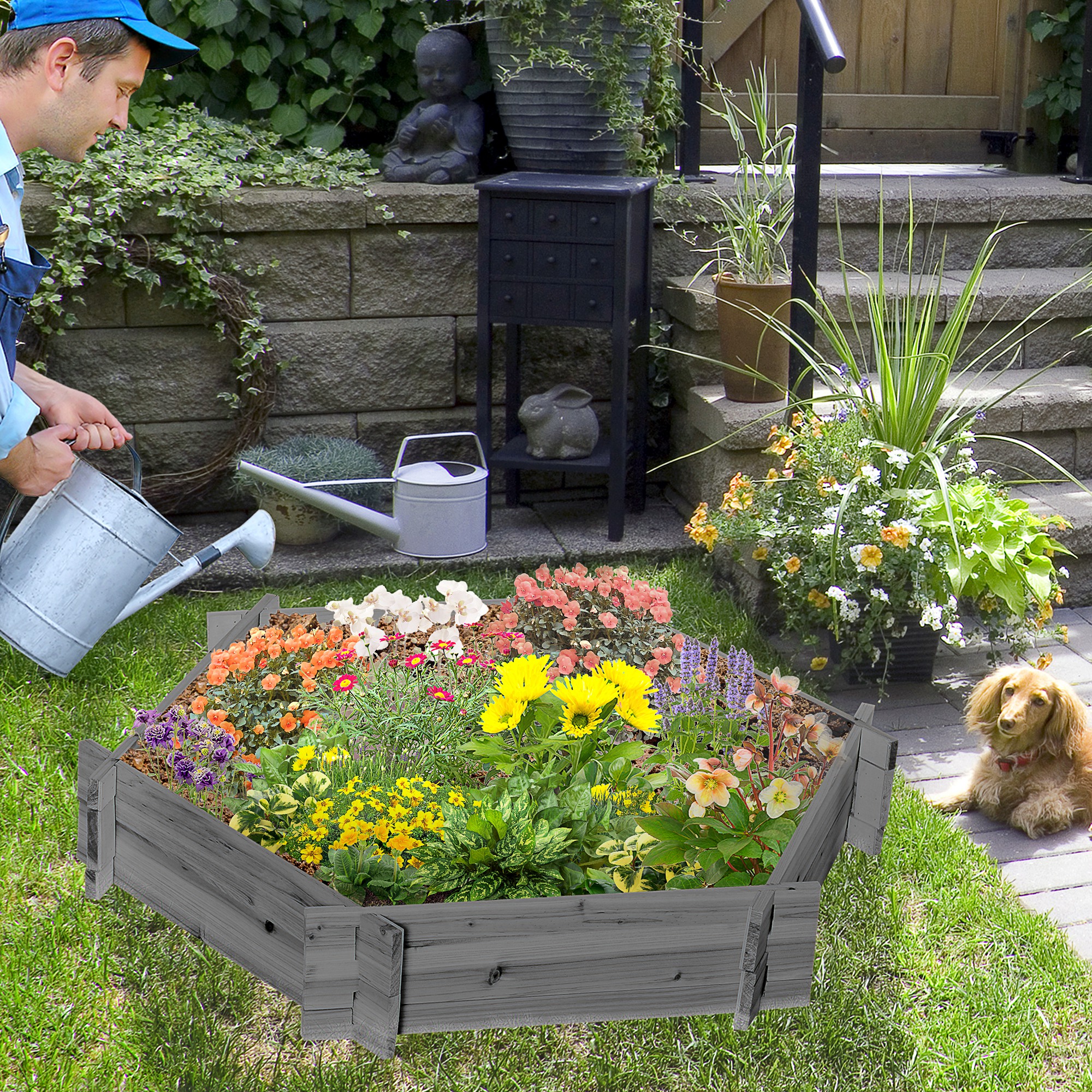 Hexagon Raised Garden Bed