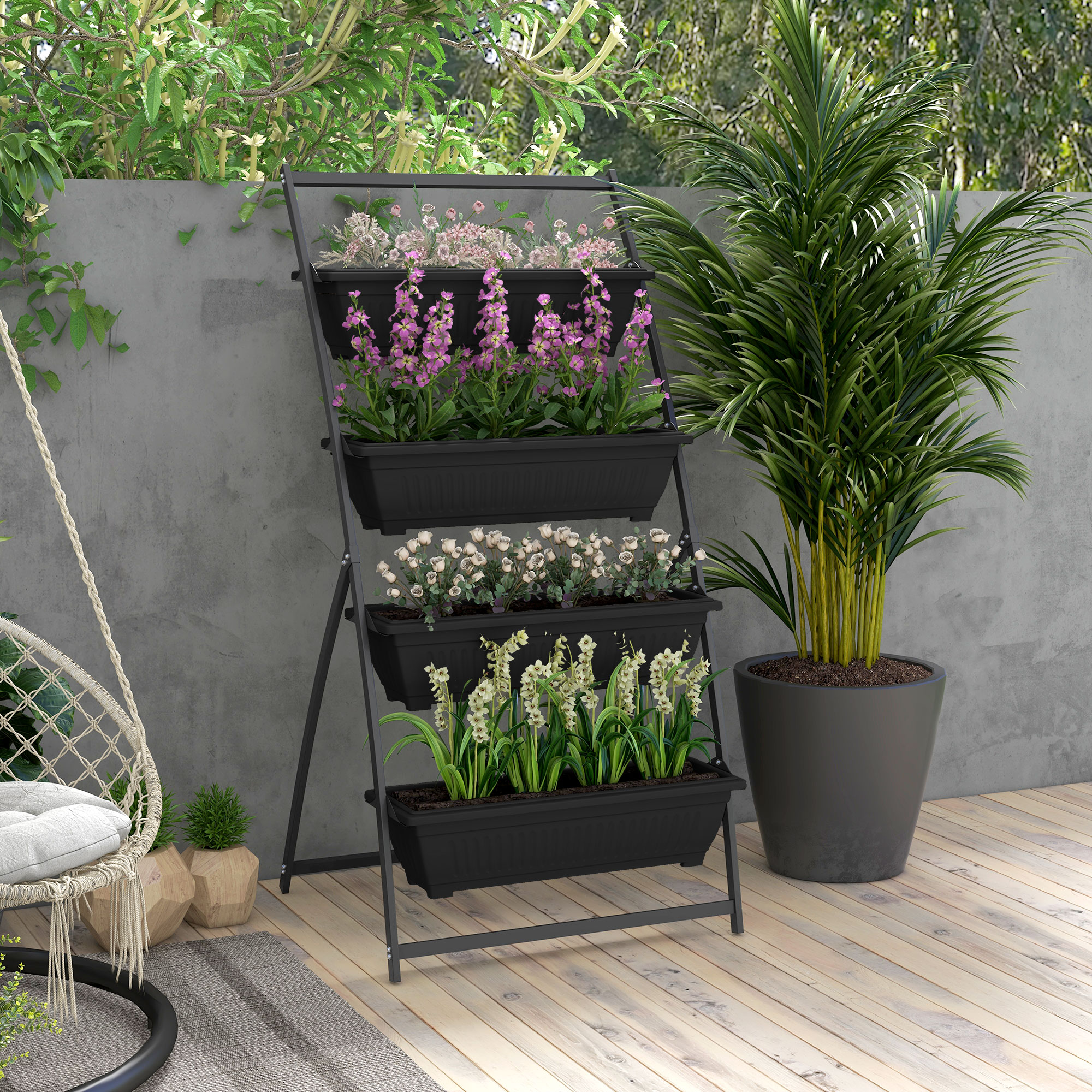 4-Tier Vertical Raised Garden Planter