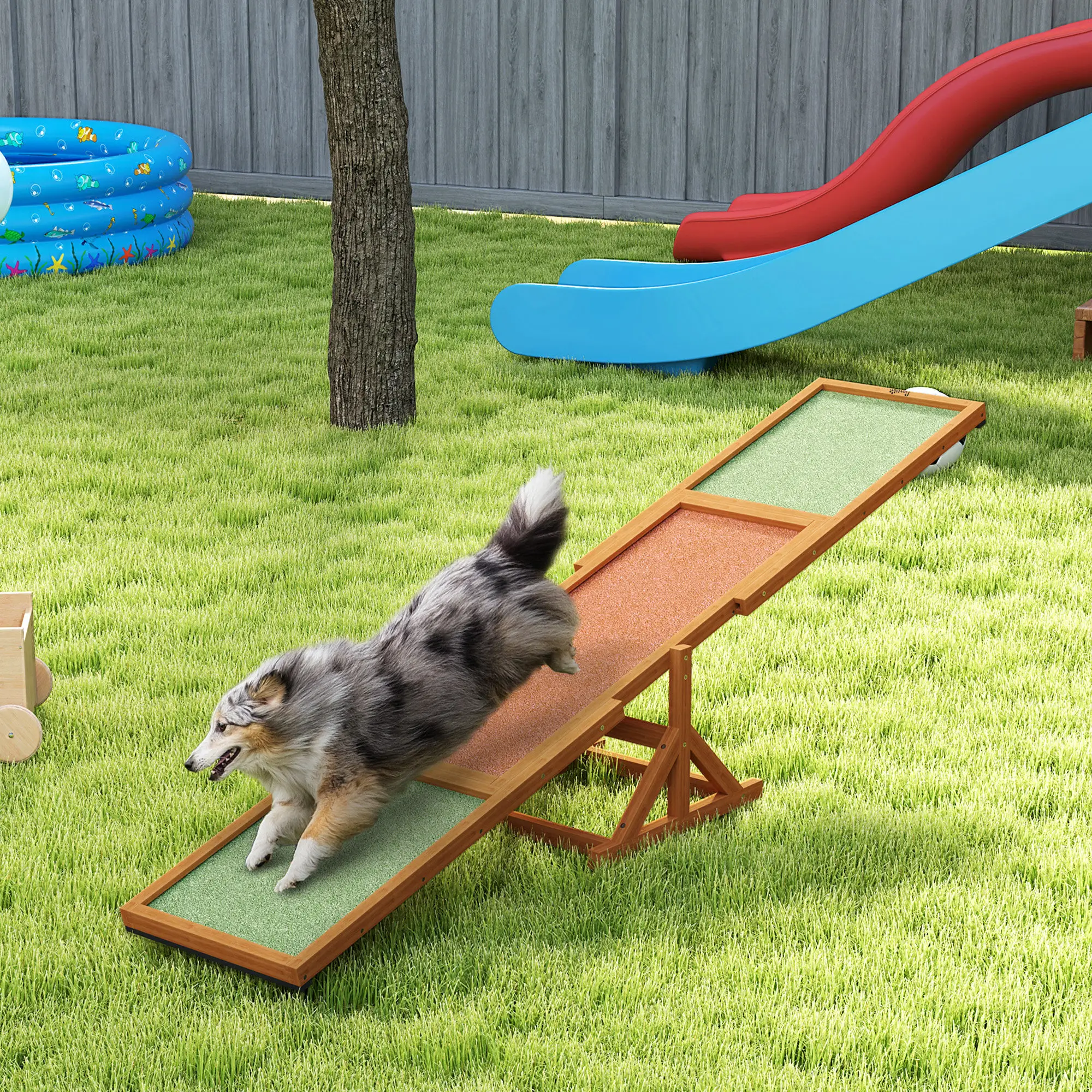 Wooden Dog Agility Seesaw