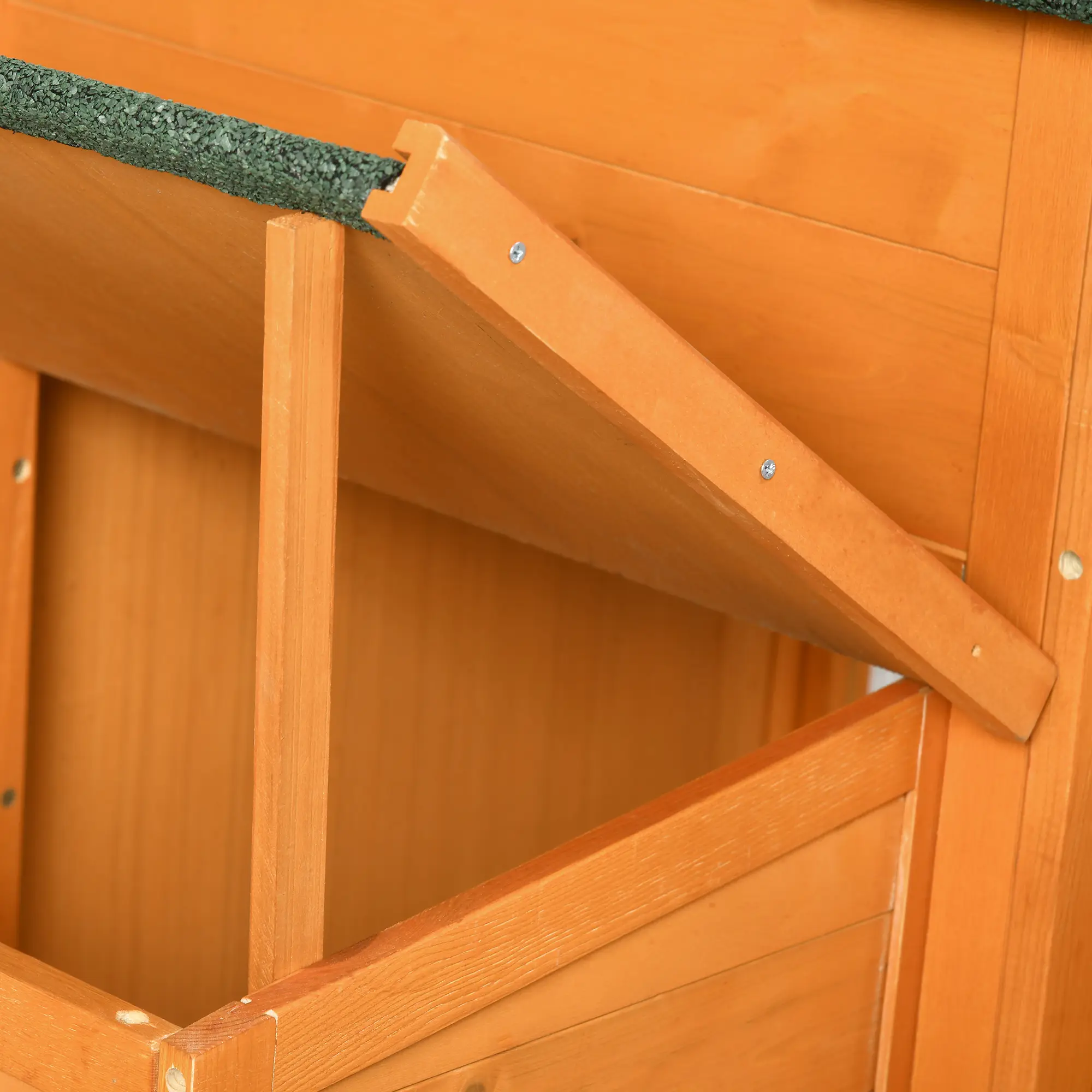 Extra Large Run Included Chicken Coop with Removable Tray Orange