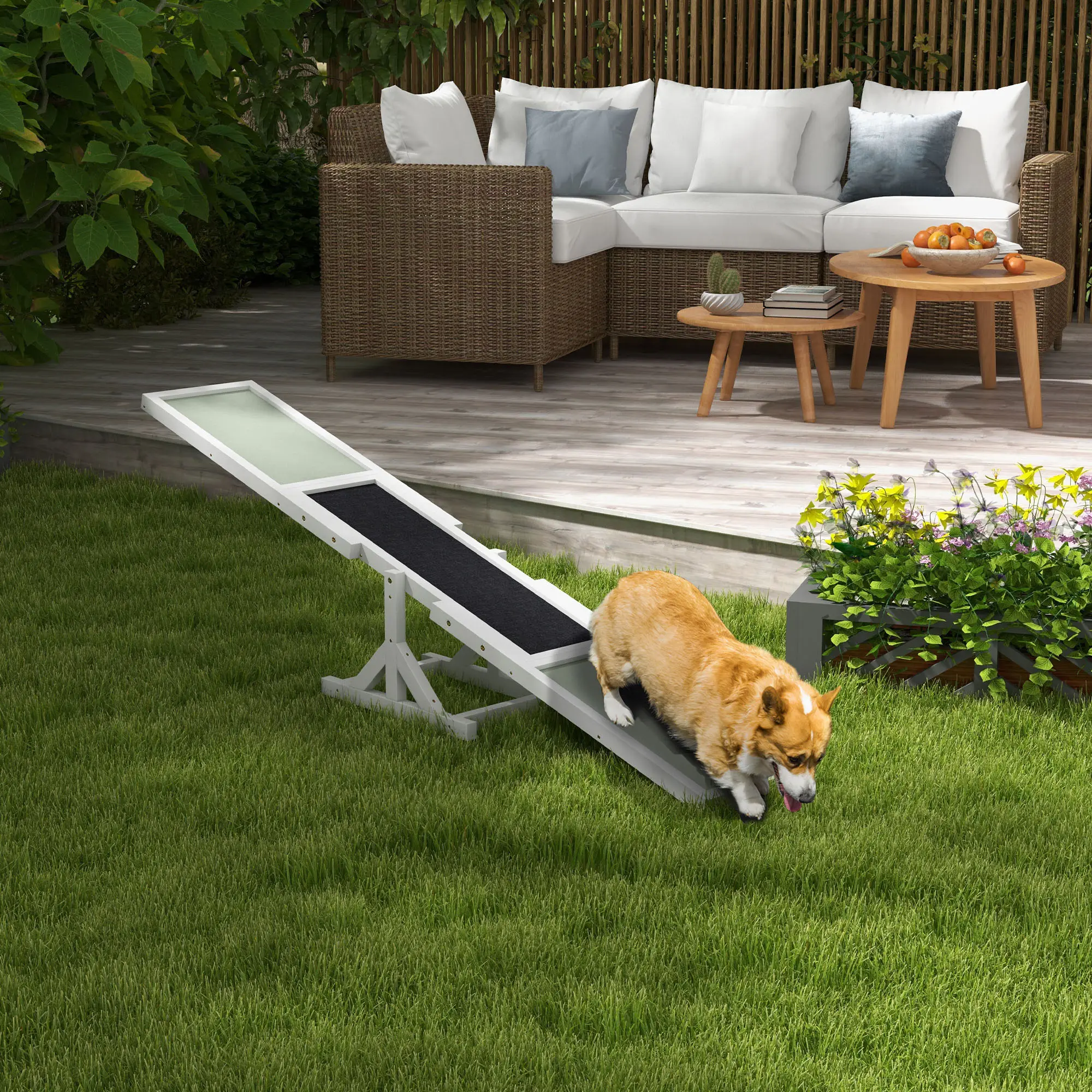 Wooden Dog Agility Seesaw