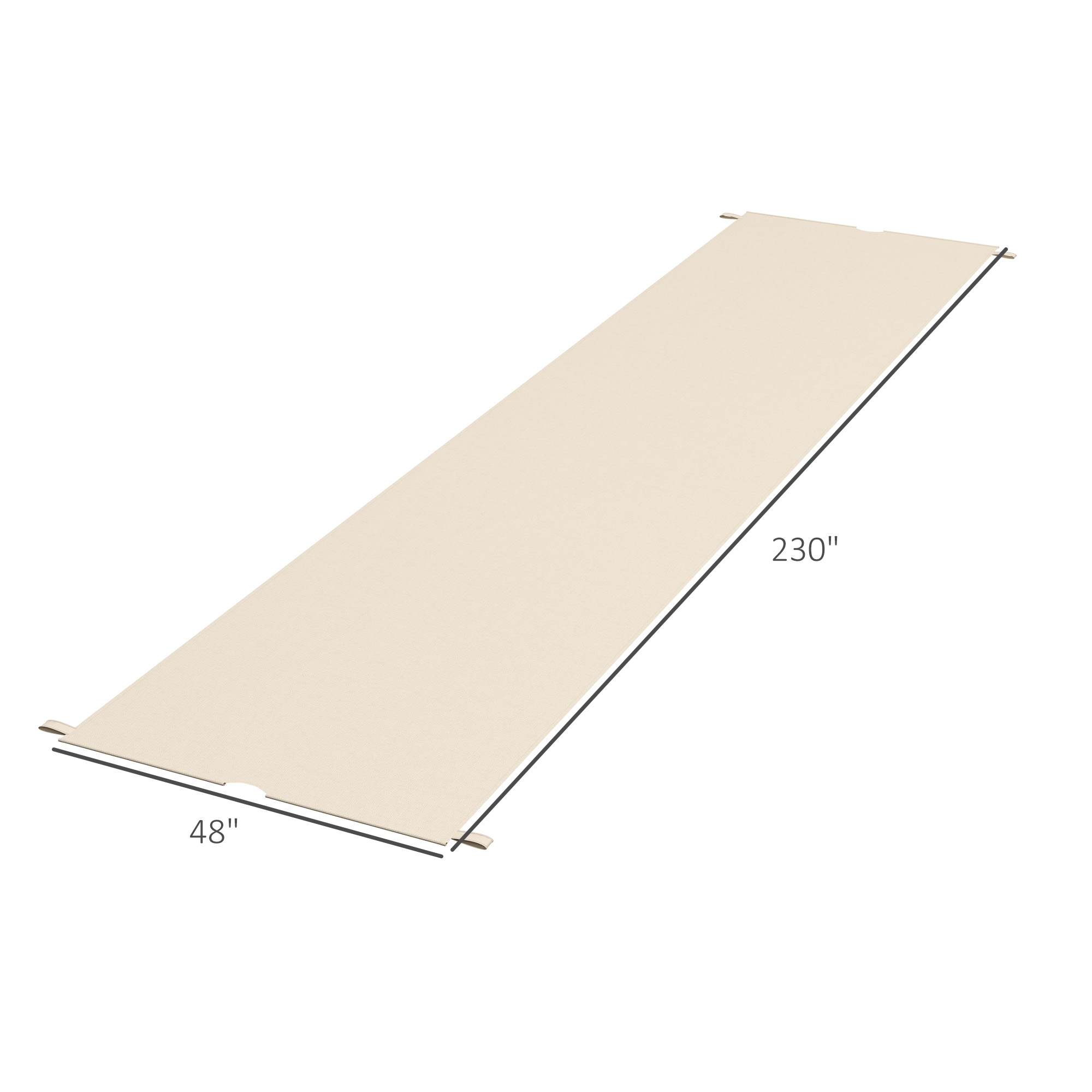 2 Pcs Pergola Replacement Canopy, UV Protection Pergola Shade Cover, Easy to Install, for 10 x 12ft Pergola, Khaki