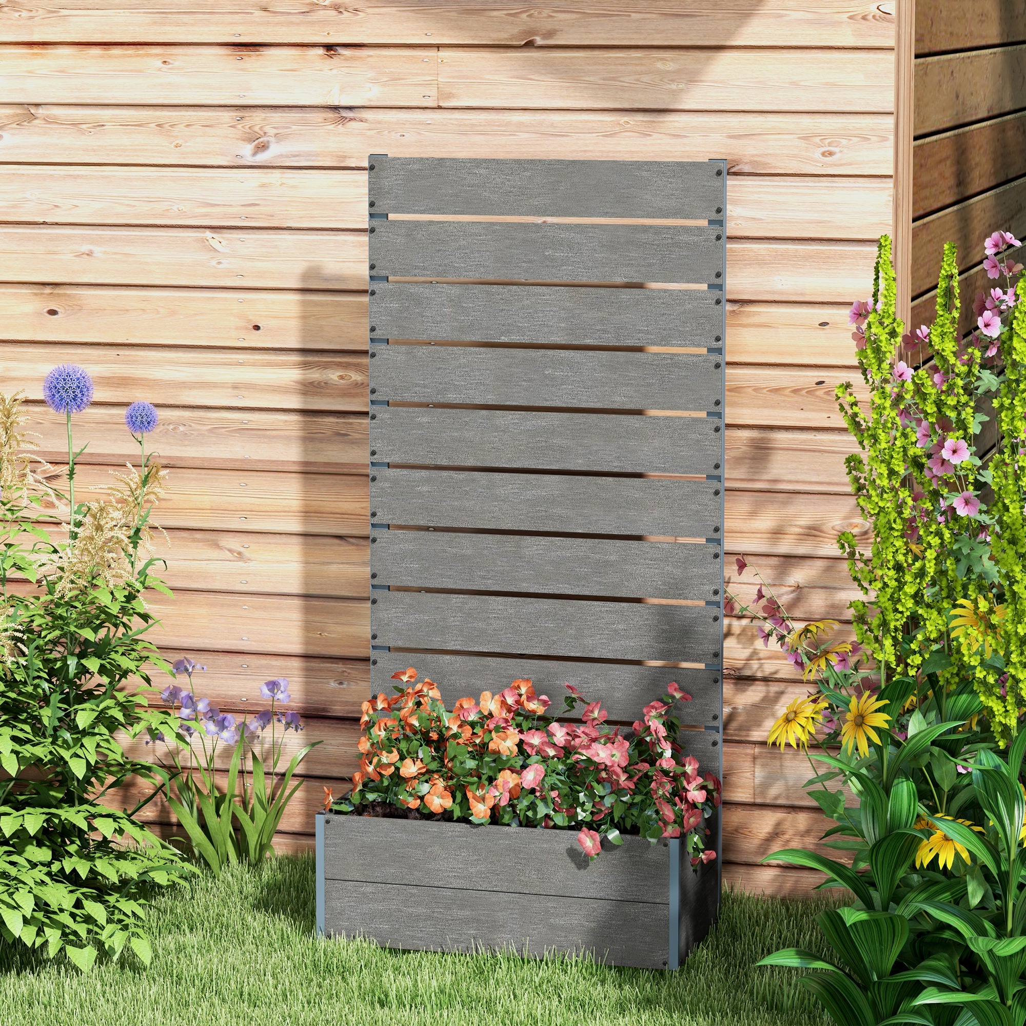 Trellis Planter for Climbing Plants, Raised Garden Bed with Trellis, Planter Box for Outdoor, 28.25" x… image 6