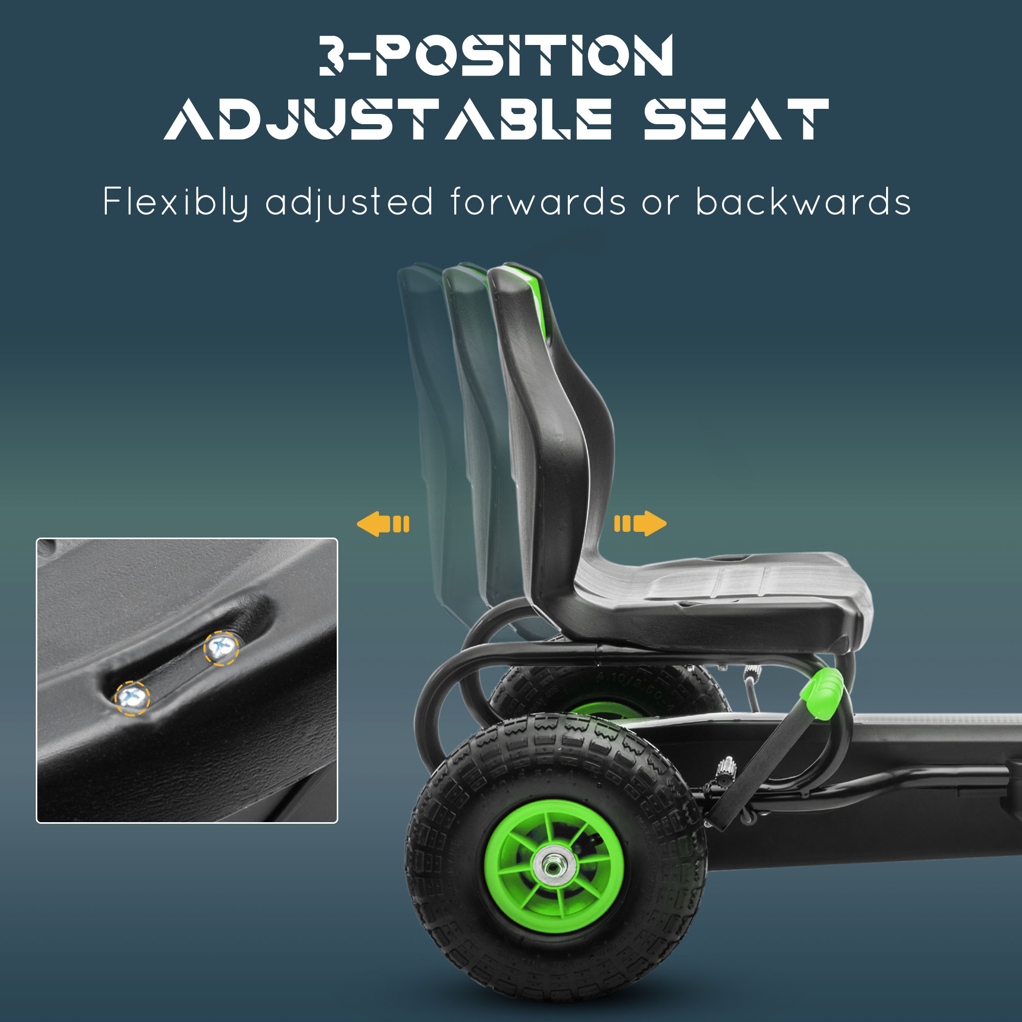 Ergonomic Pedal Go Kart Kids Ride-on Toy with Tough, Wear-Resistant Tread for Boys & Girls, Ages 5-12… image 3