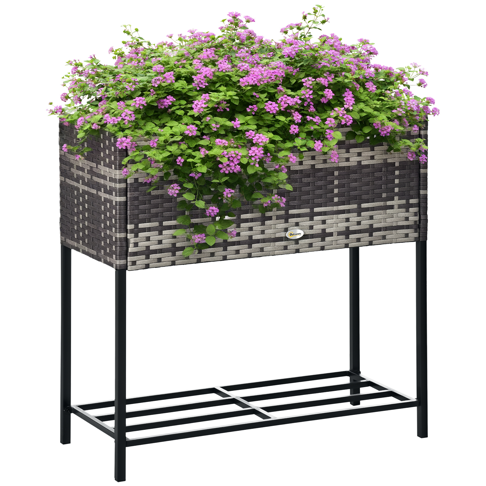 Raised Garden Bed with Storage Shelf, picture 2 of 2