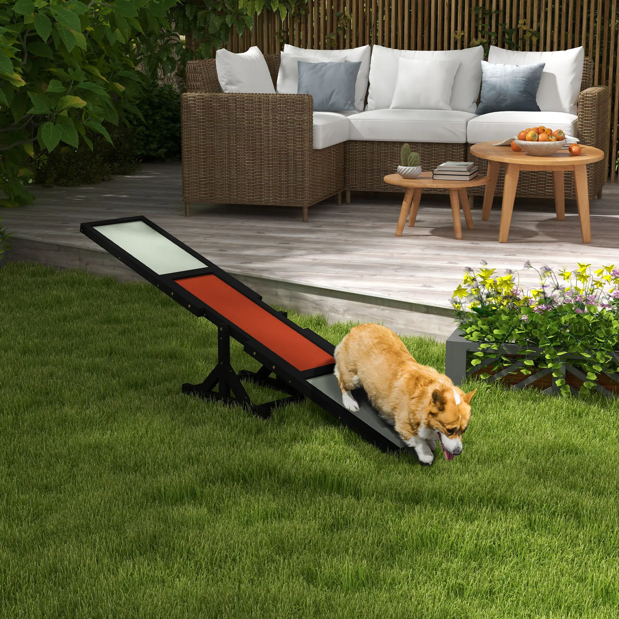 Wooden Dog Agility Seesaw