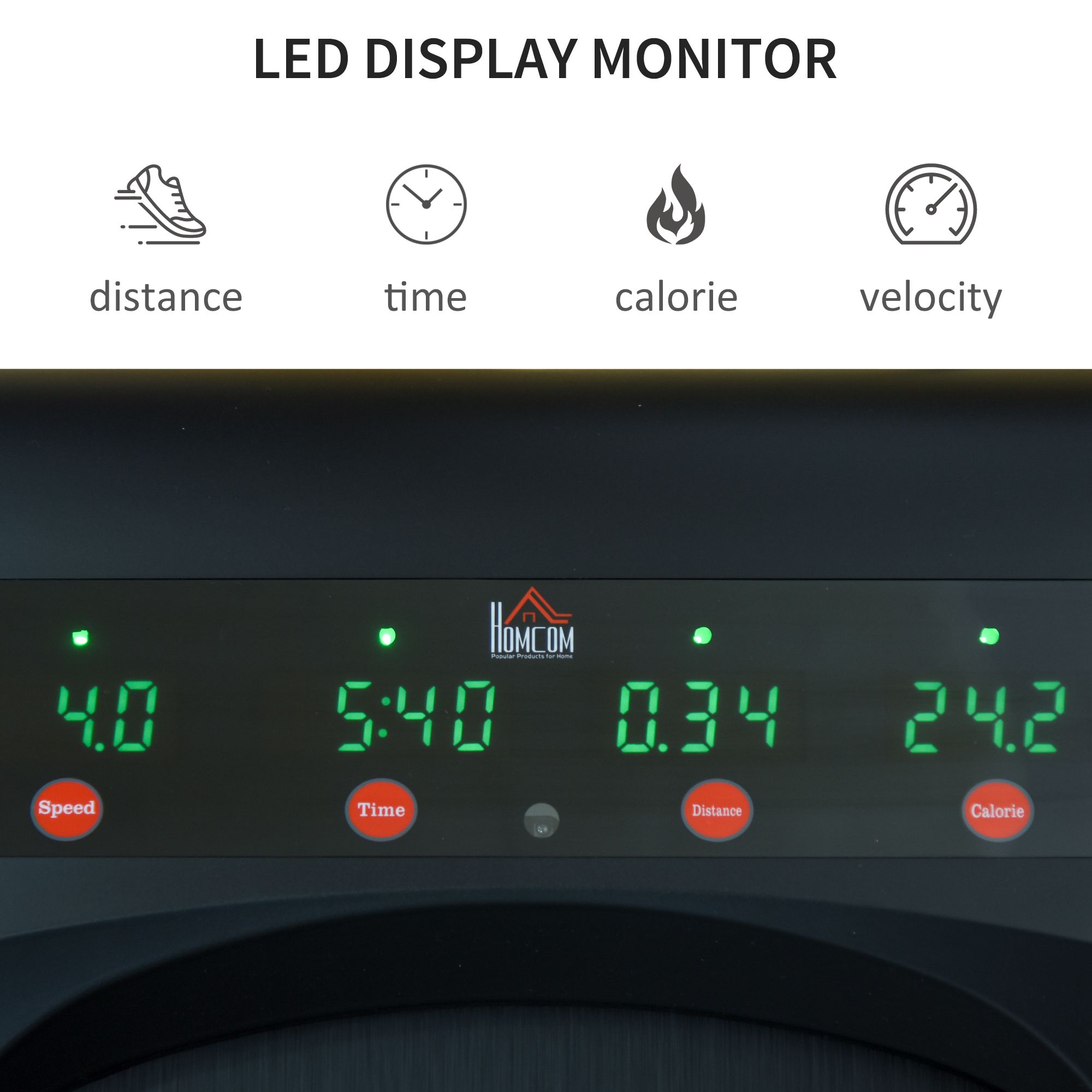Foldable Walking Machine Treadmill 1-6km/h With LED Display & Remote Control Exercise Fitness For Home Office