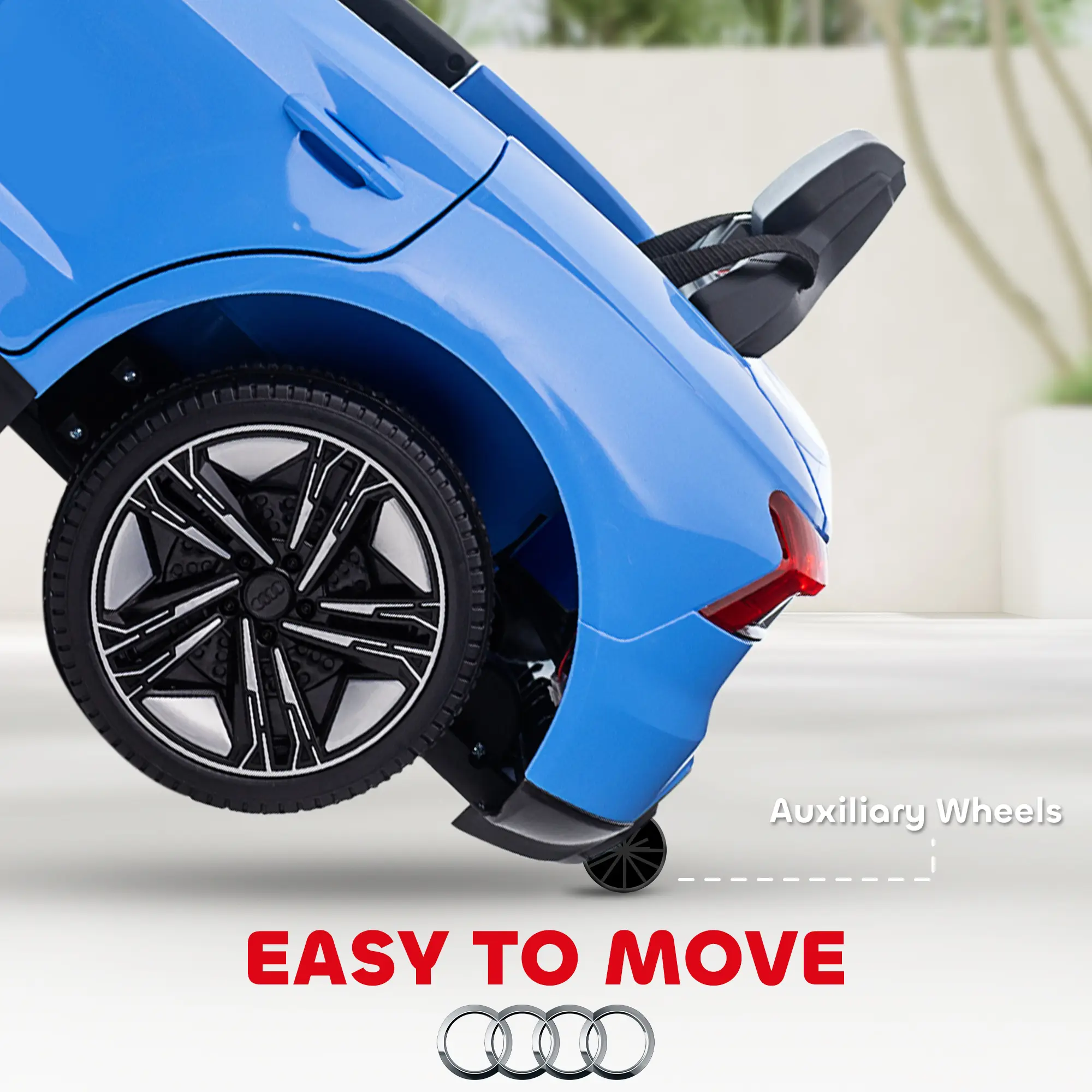 Electric Car for Kids, 12V Licensed Audi RS E-tron GT 3.1 MPH Kids Ride on Car, Ride-on Toy with Remote Control, 4 Suspension Wheels, Horn, Music, Lights, for B