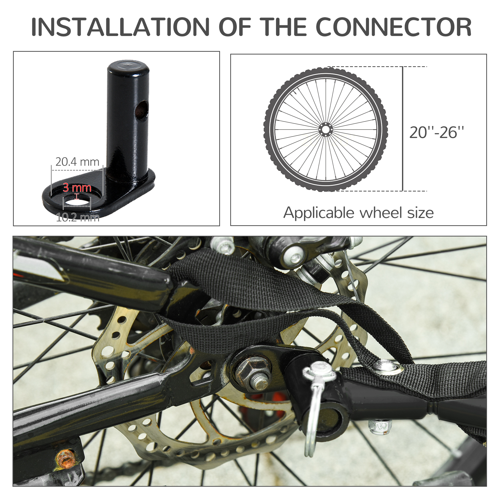 Bike Trailer Cargo Cart for Dogs and Pets with 3 Entrances Large Wheels for Off-Road & Mesh Screen, Blue/Gray