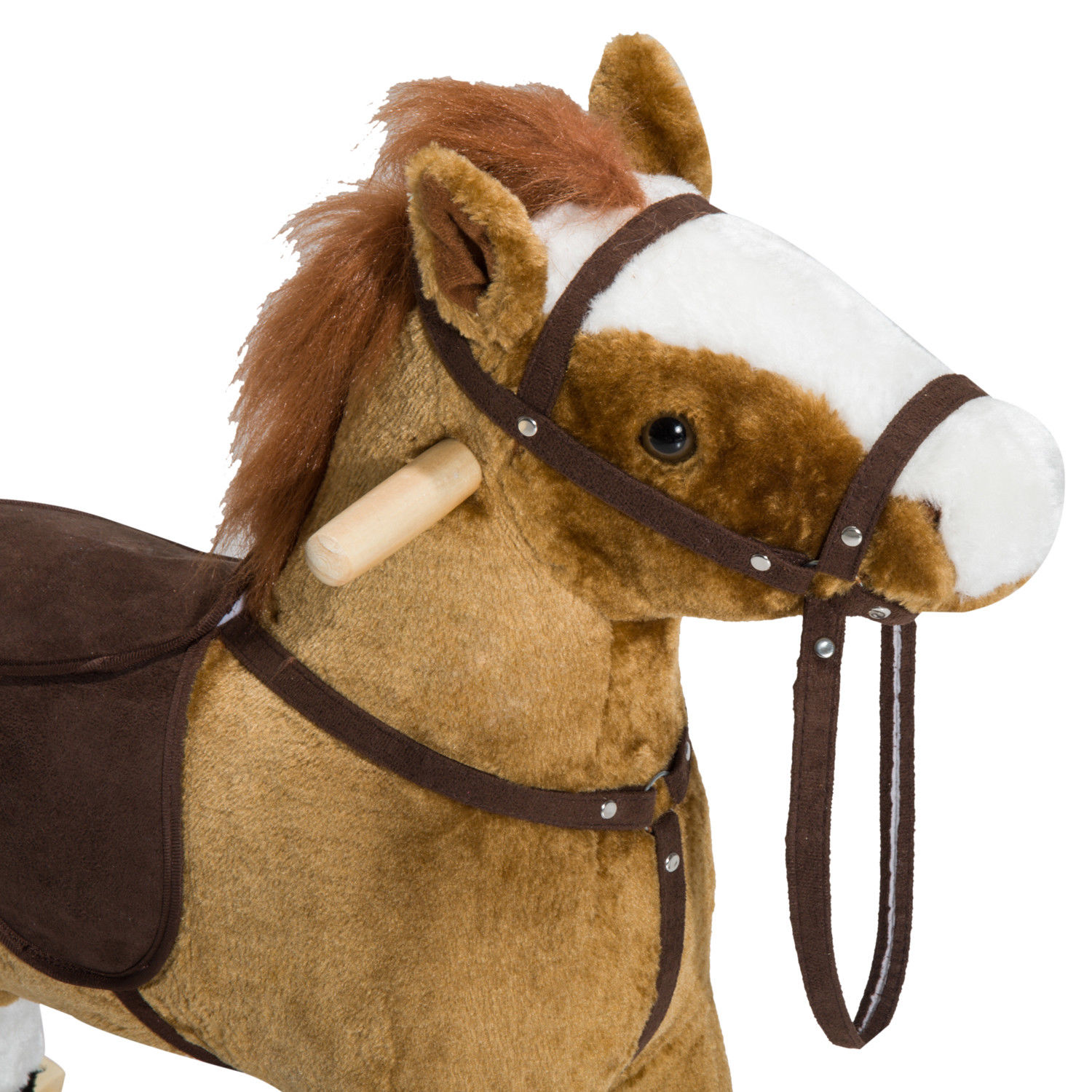 Kids Plush Toy Rocking Horse Pony Toddler Ride on Animal for Girls Pink Birthday Gifts with Realistic… image 7