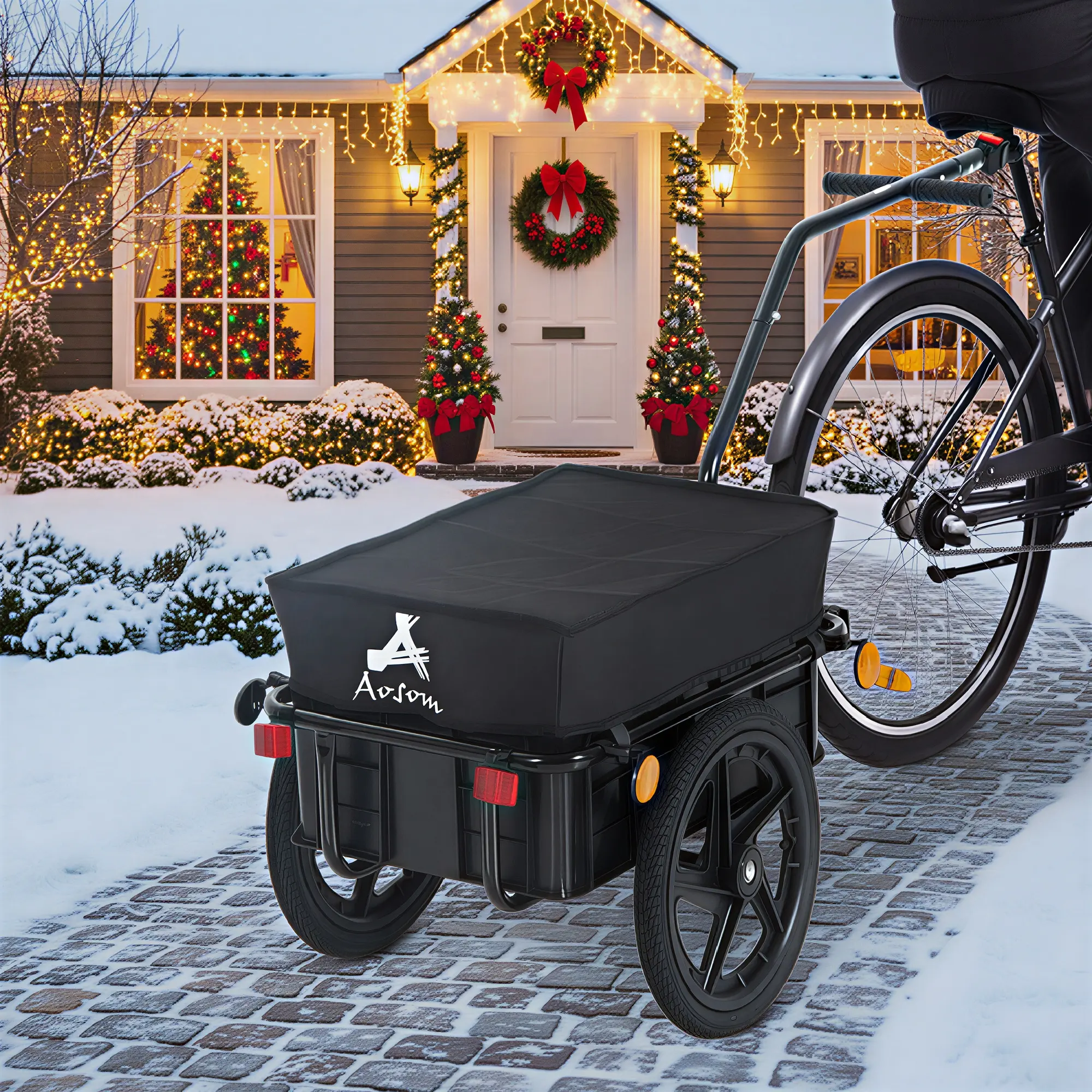 Bicycle Cargo Trailer with Removable Box