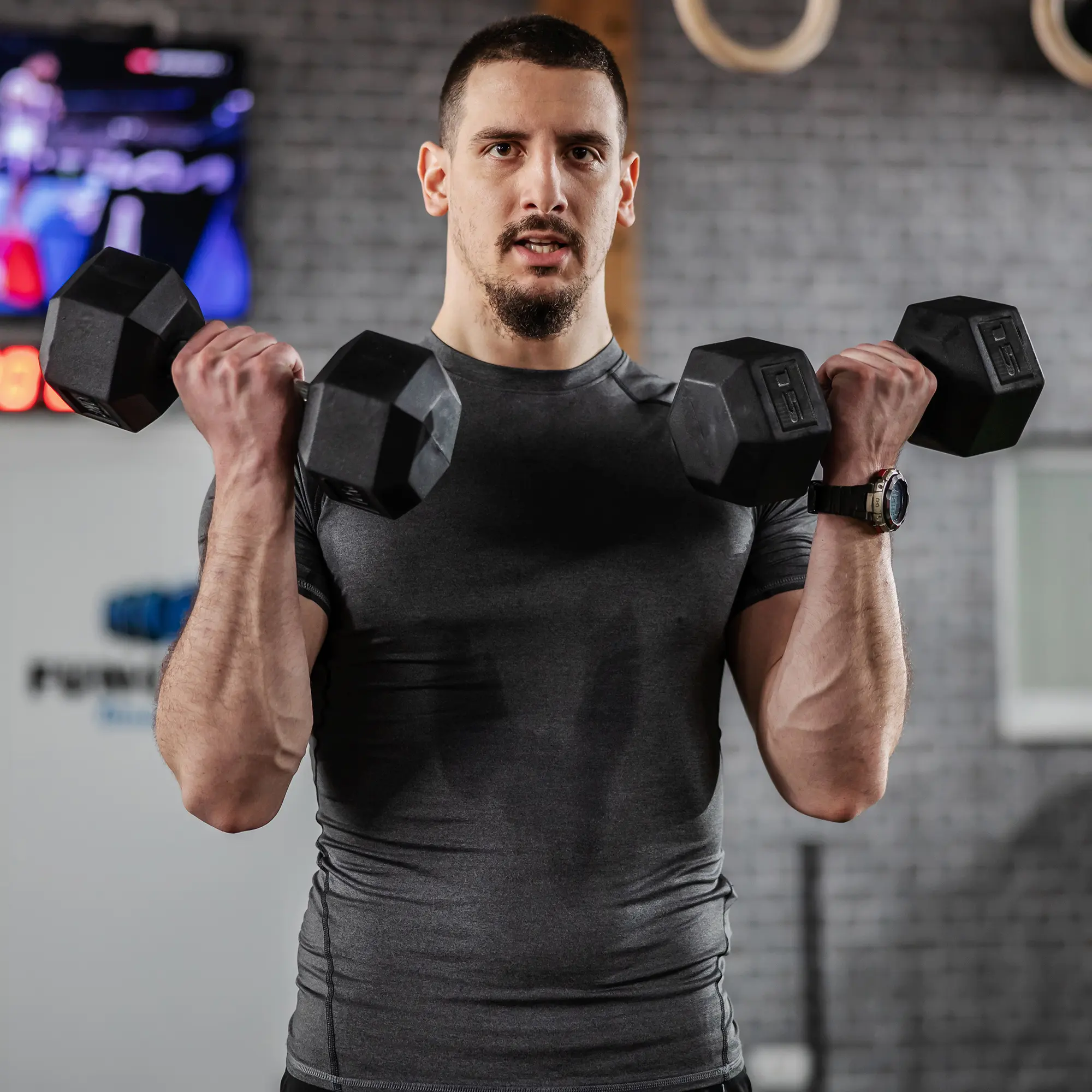 2 x 15lbs Hex Dumbbell Set