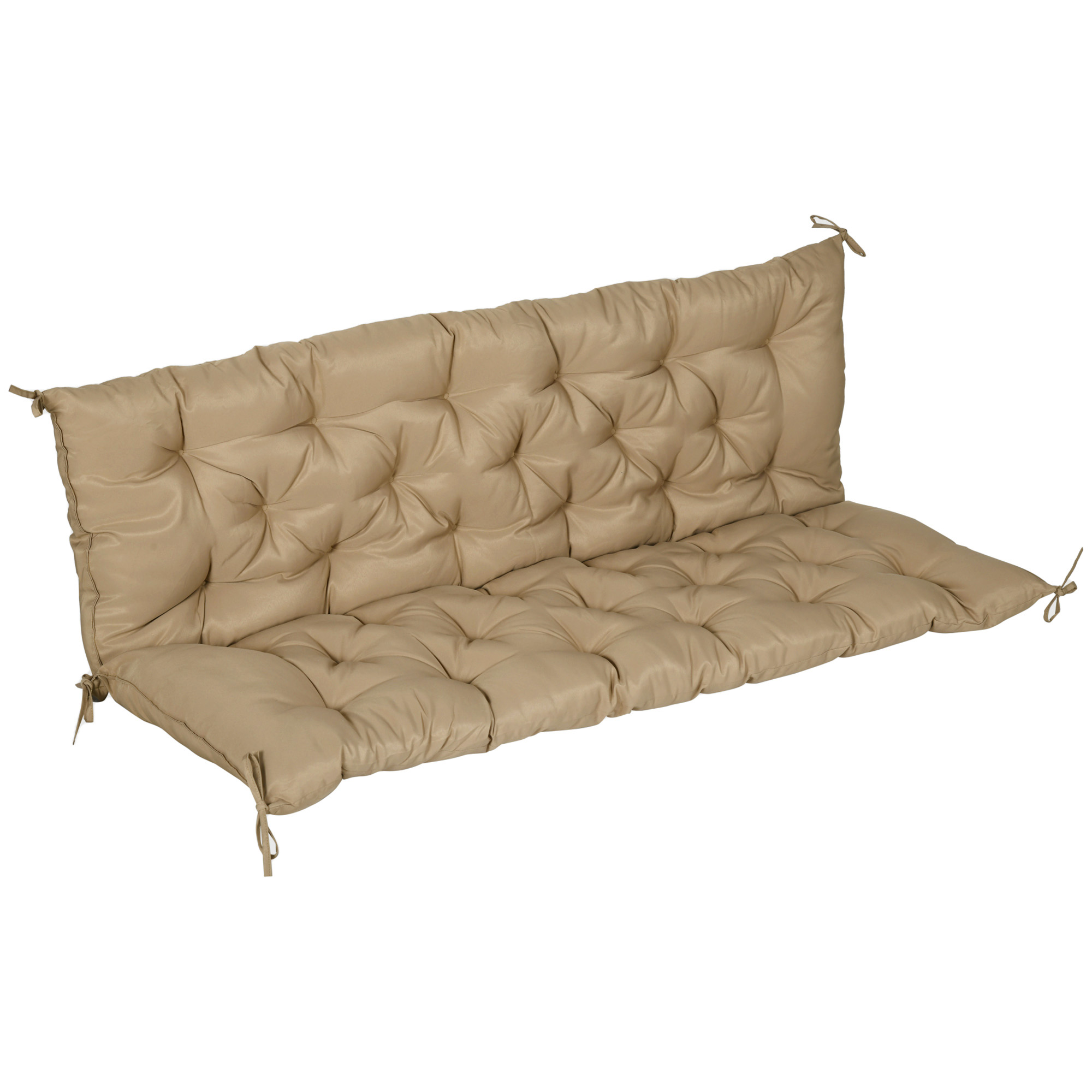59" x 38" Tufted Bench Cushion for Outdoor Furniture, 3-Seater Replacement for Swing Chair, Patio…