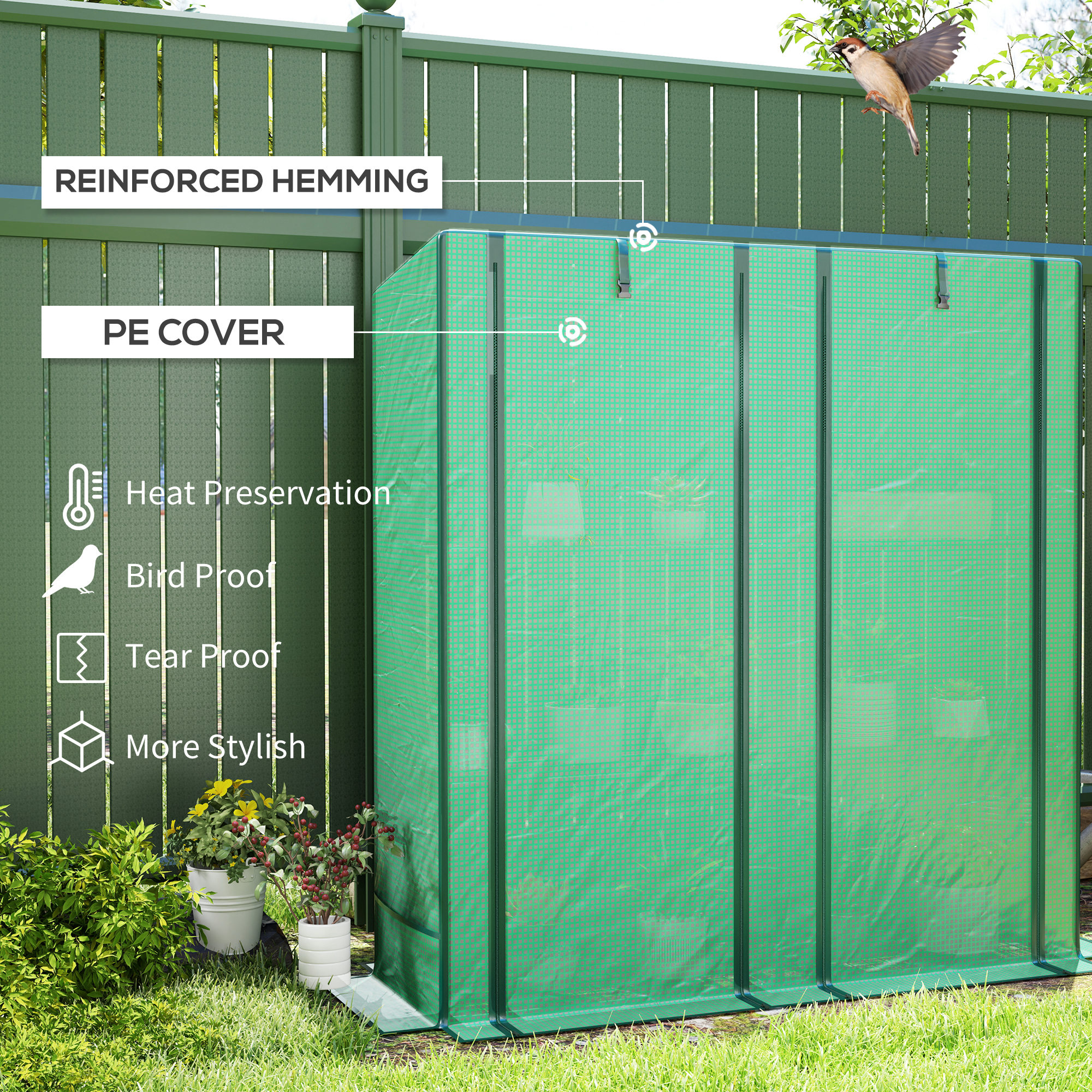Three-Tier Mini Greenhouse - Green — image 2