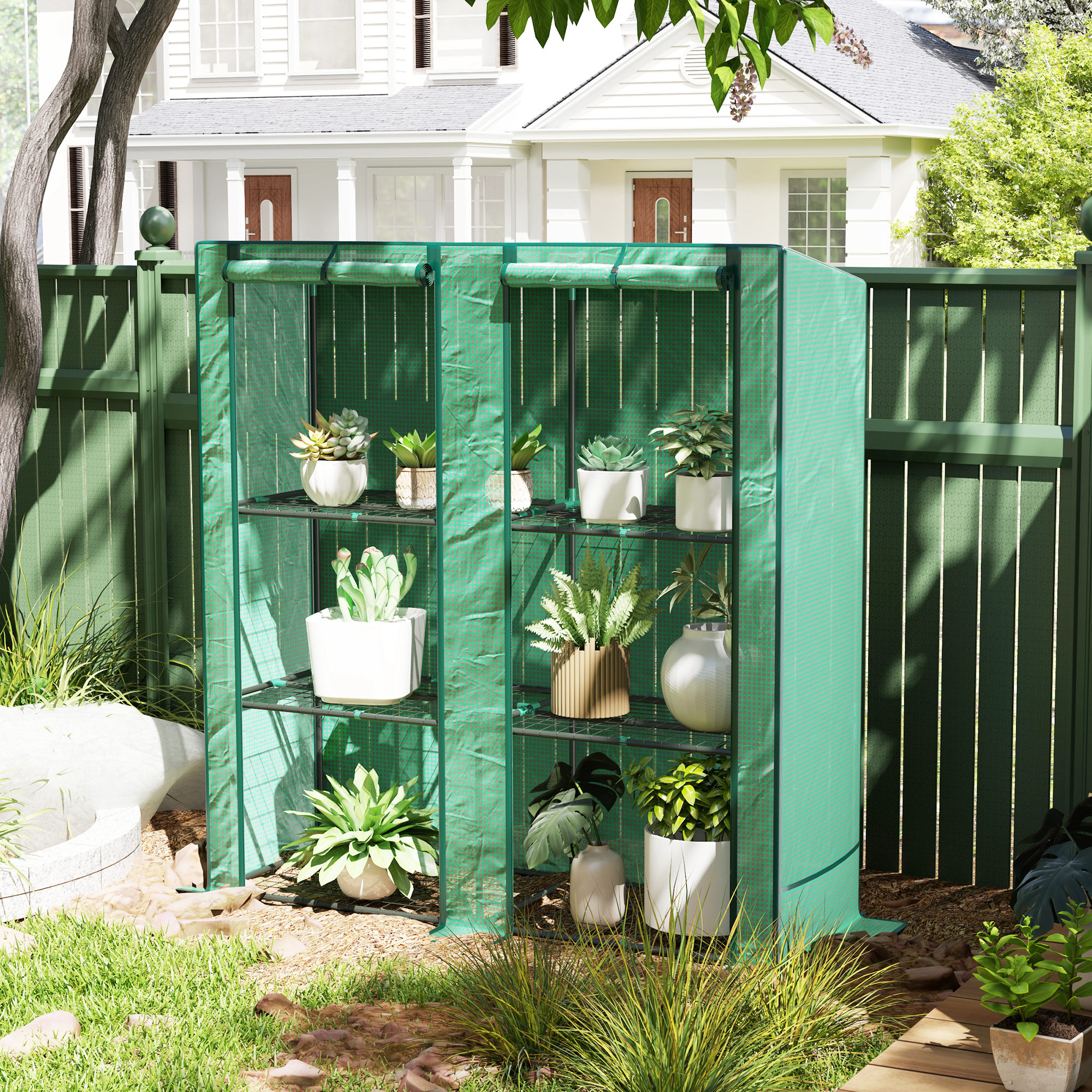 Three-Tier Mini Greenhouse - Green — image 3