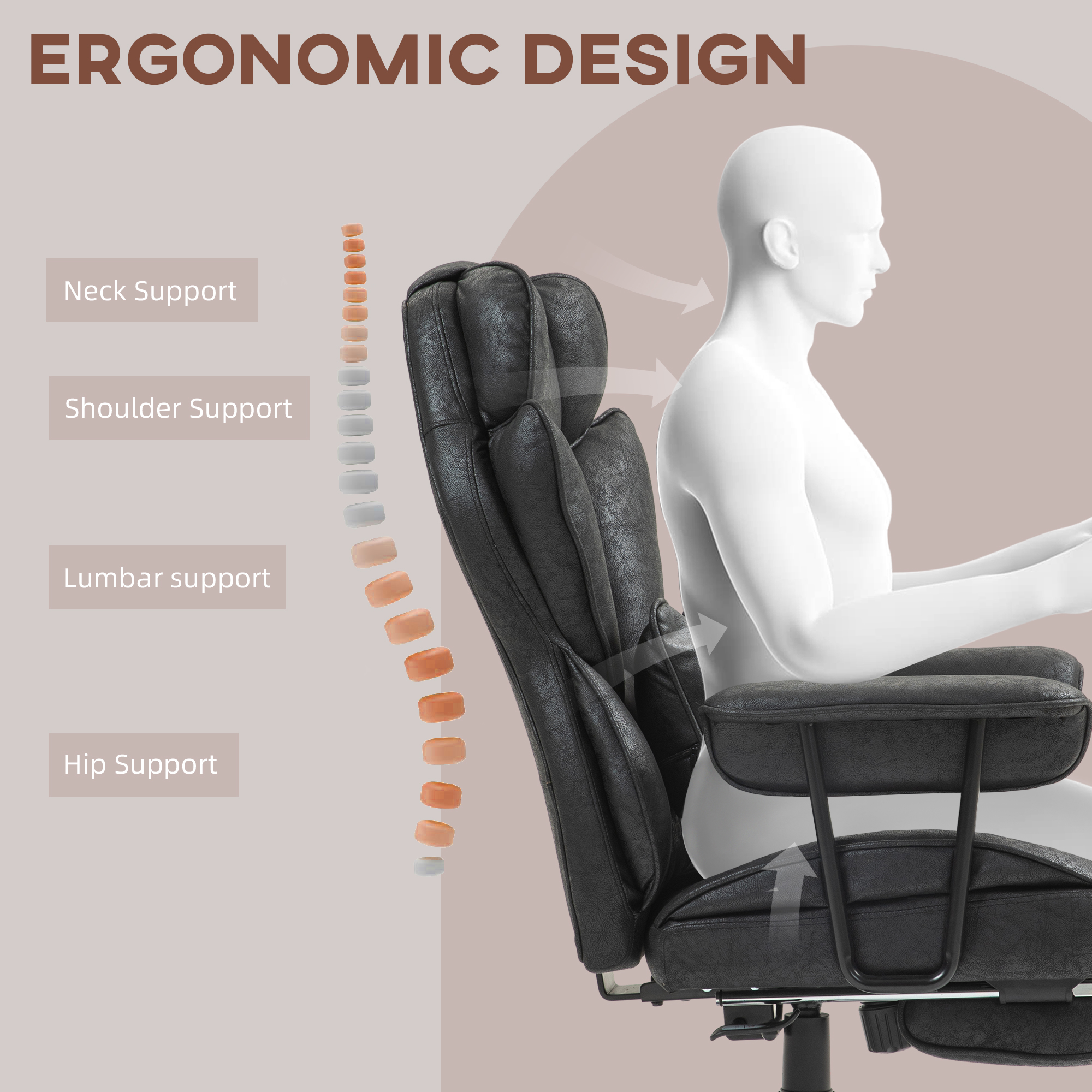 396lbs. Big and Tall Office Chair β photo 4