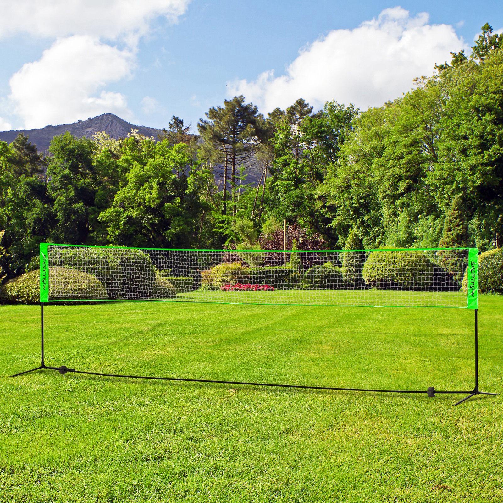 SPORTNOW Badminton Net Set, Height Adjustable Net