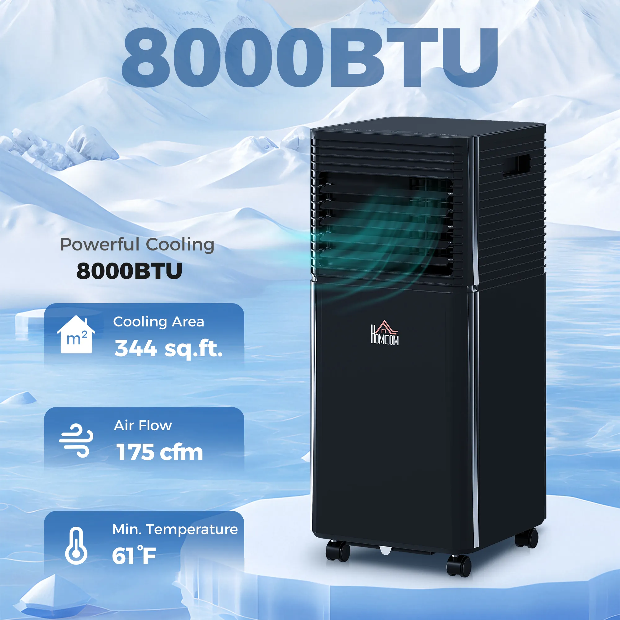 8000 BTU Portable Air Conditioner