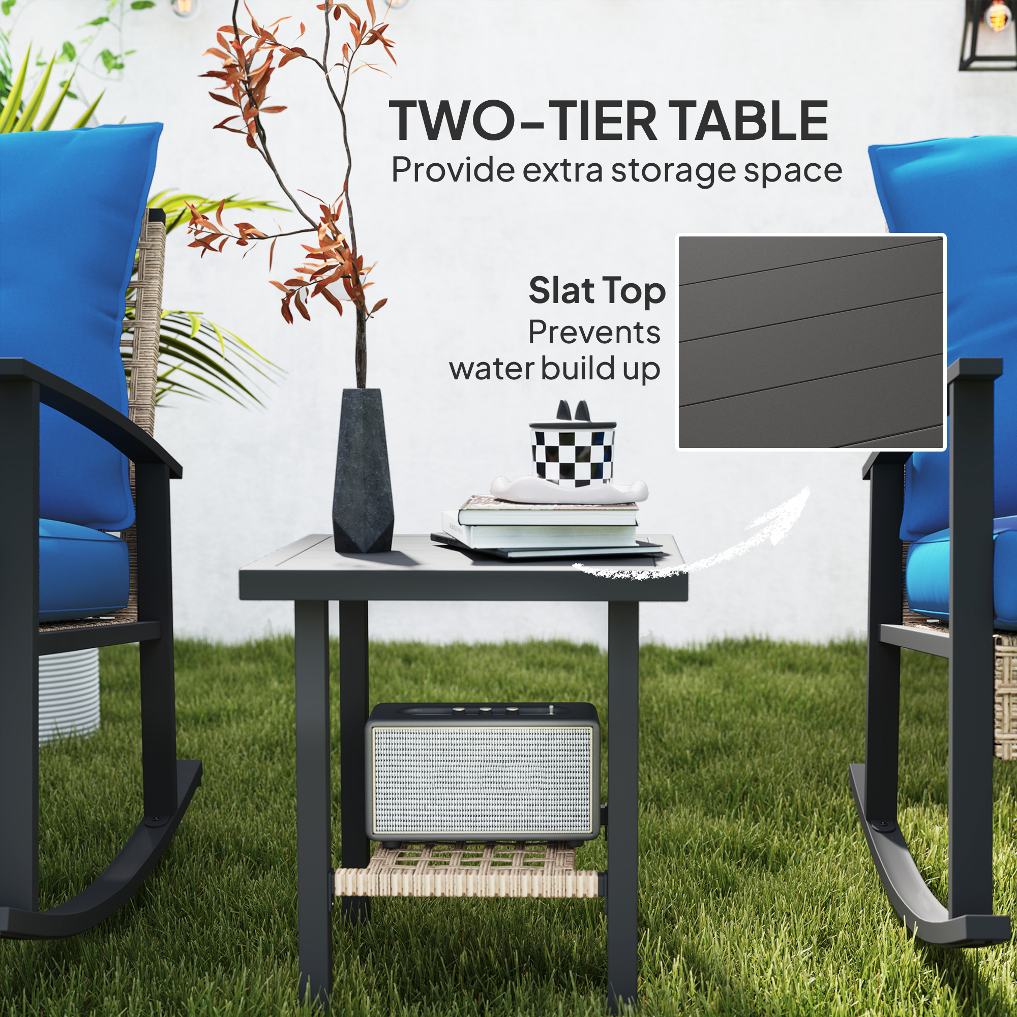 3-Piece Wicker Bistro Set, picture 2 of 5